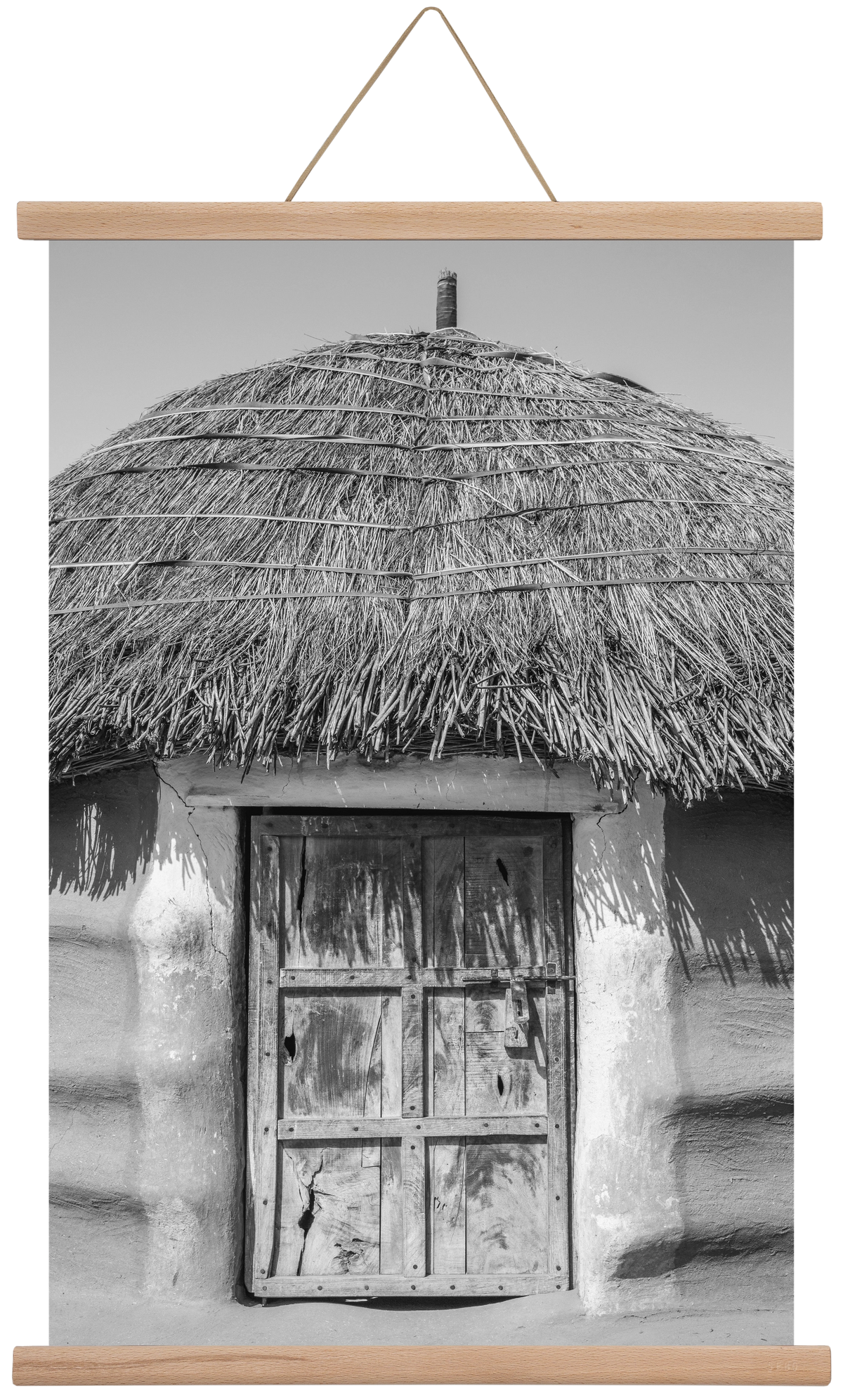 mud hut, 40x60 cm (40x60 cm), Tölgy akasztó