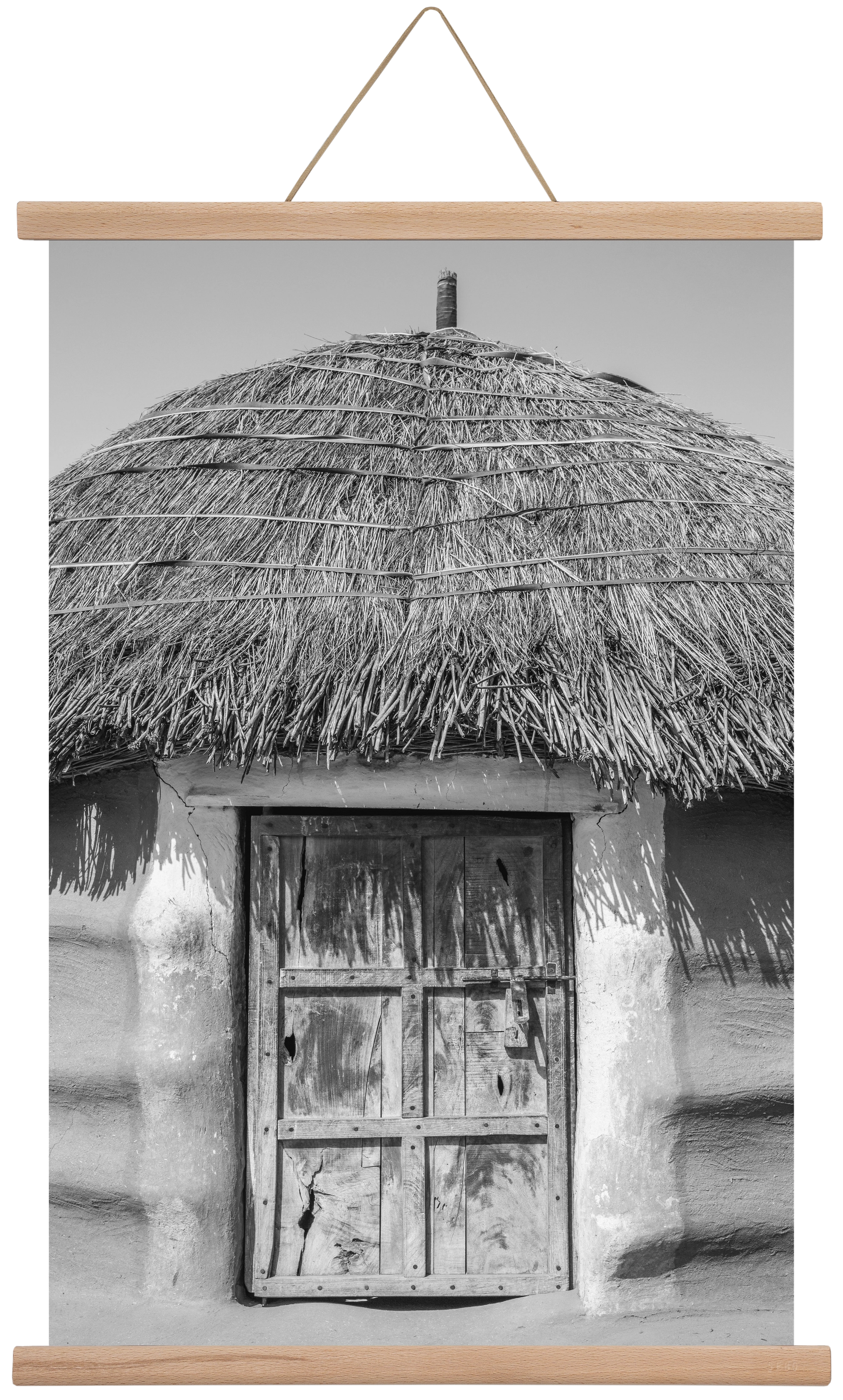 mud hut, 40x60 cm (40x60 cm), Tölgy akasztó