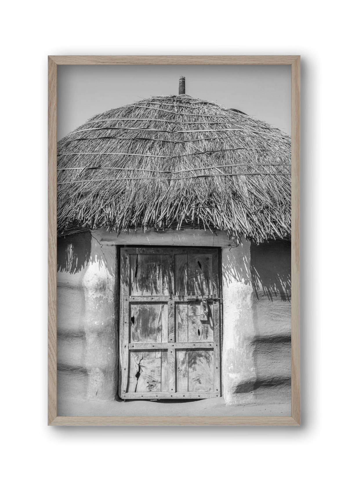 mud hut, 30x45 cm (30x45 cm), Tölgy keret