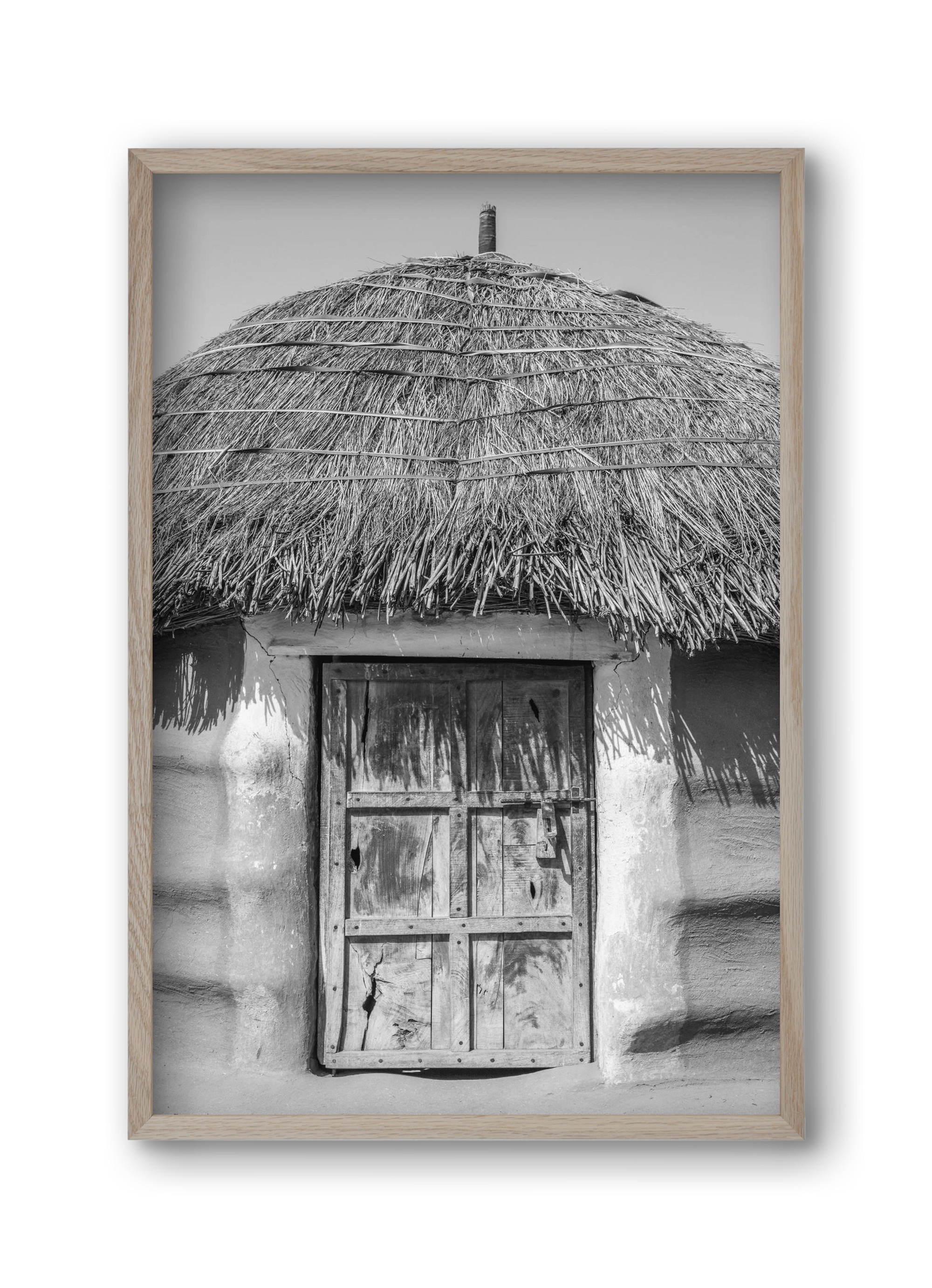 mud hut, 30x45 cm (30x45 cm), Tölgy keret