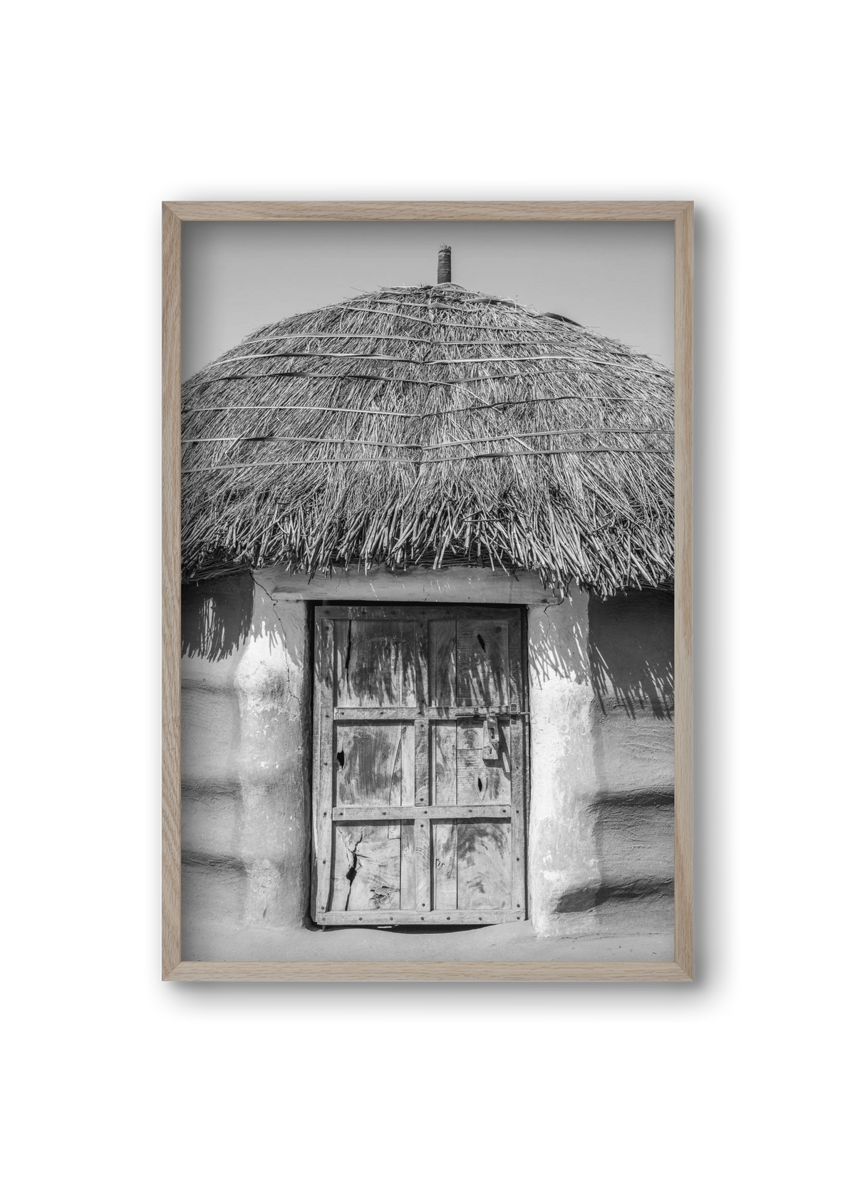 mud hut, 20x30 cm (20x30 cm), Tölgy keret