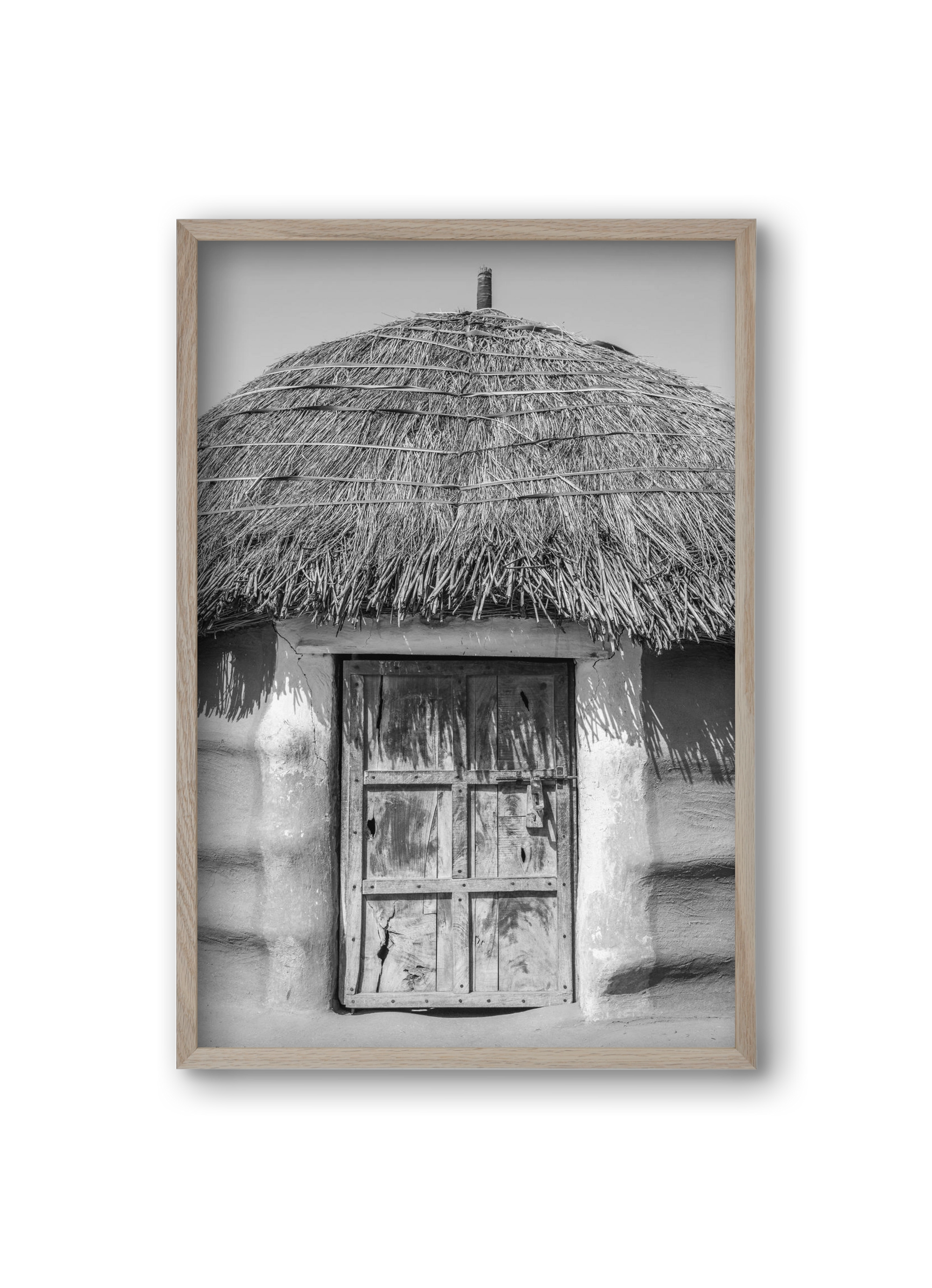 mud hut, 20x30 cm (20x30 cm), Tölgy keret