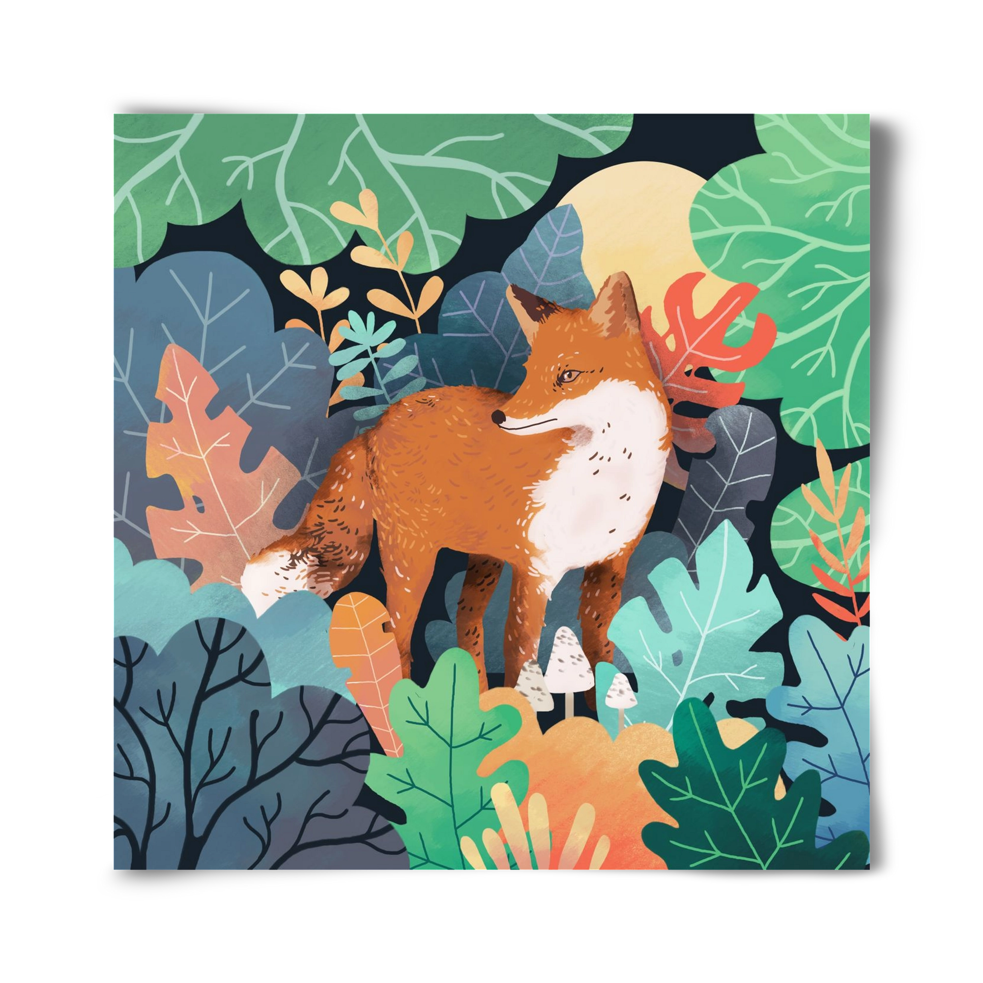 Mágikus Erdő, 40x40 cm, Keret nélkül