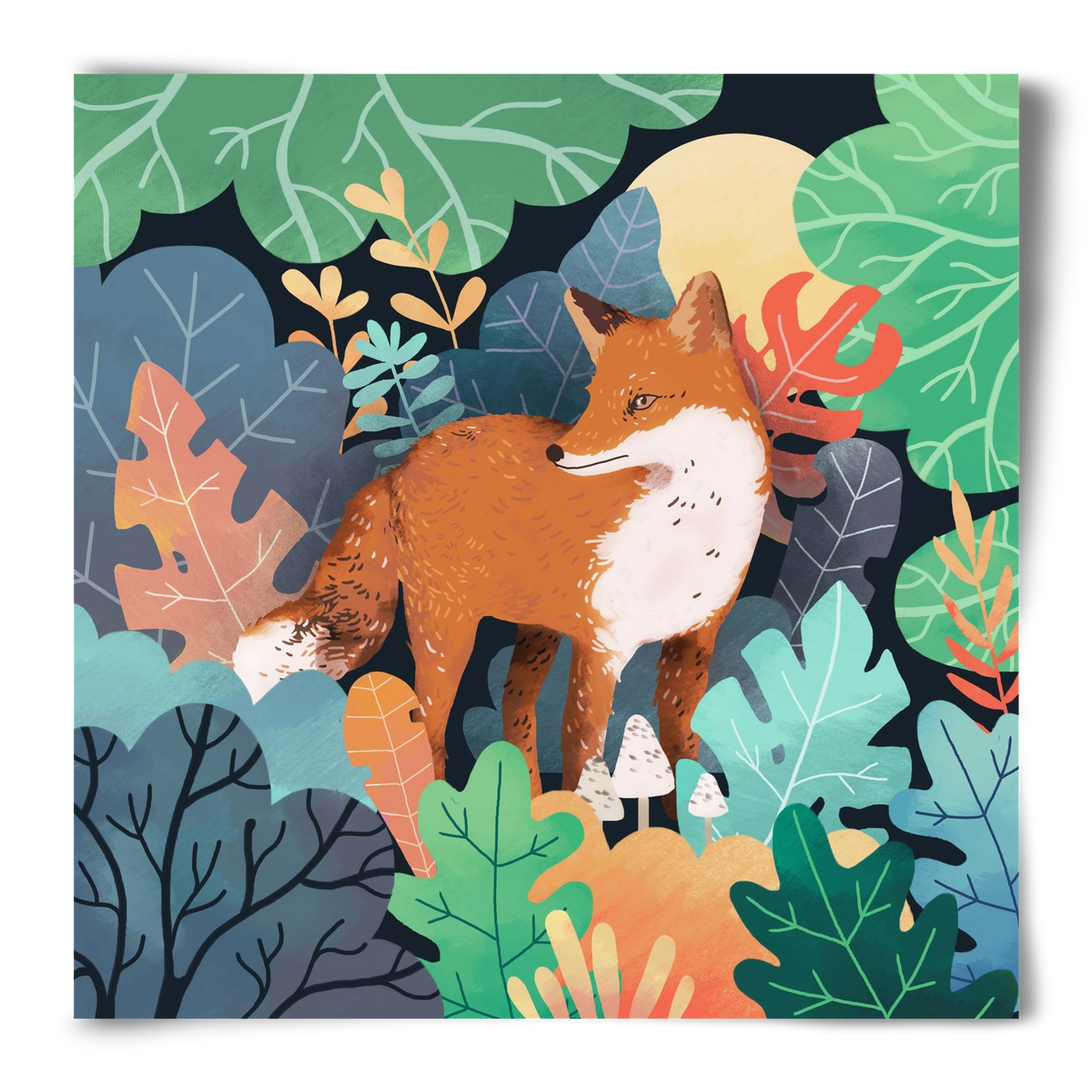 Mágikus Erdő, 50x50 cm, Keret nélkül