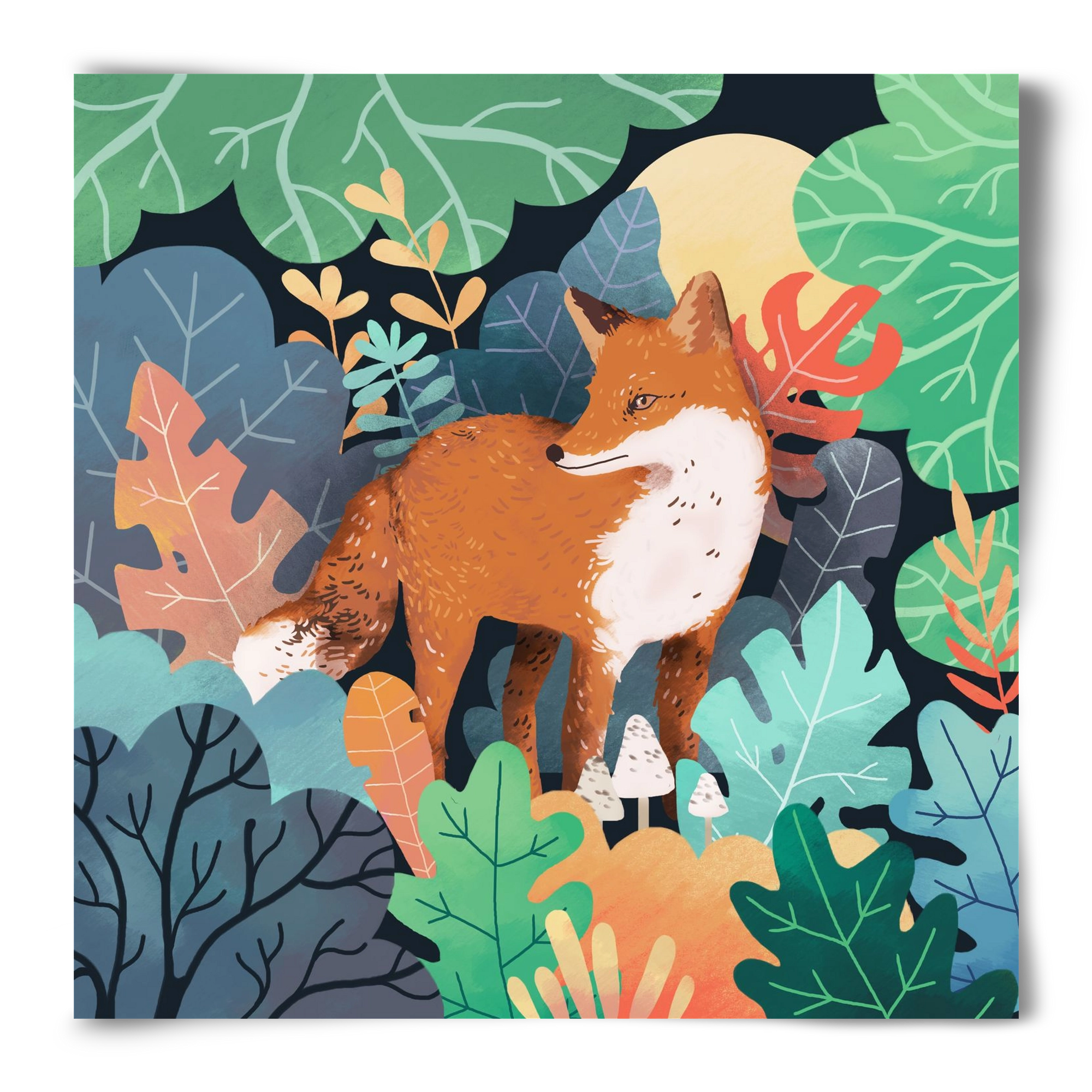 Mágikus Erdő, 50x50 cm, Keret nélkül