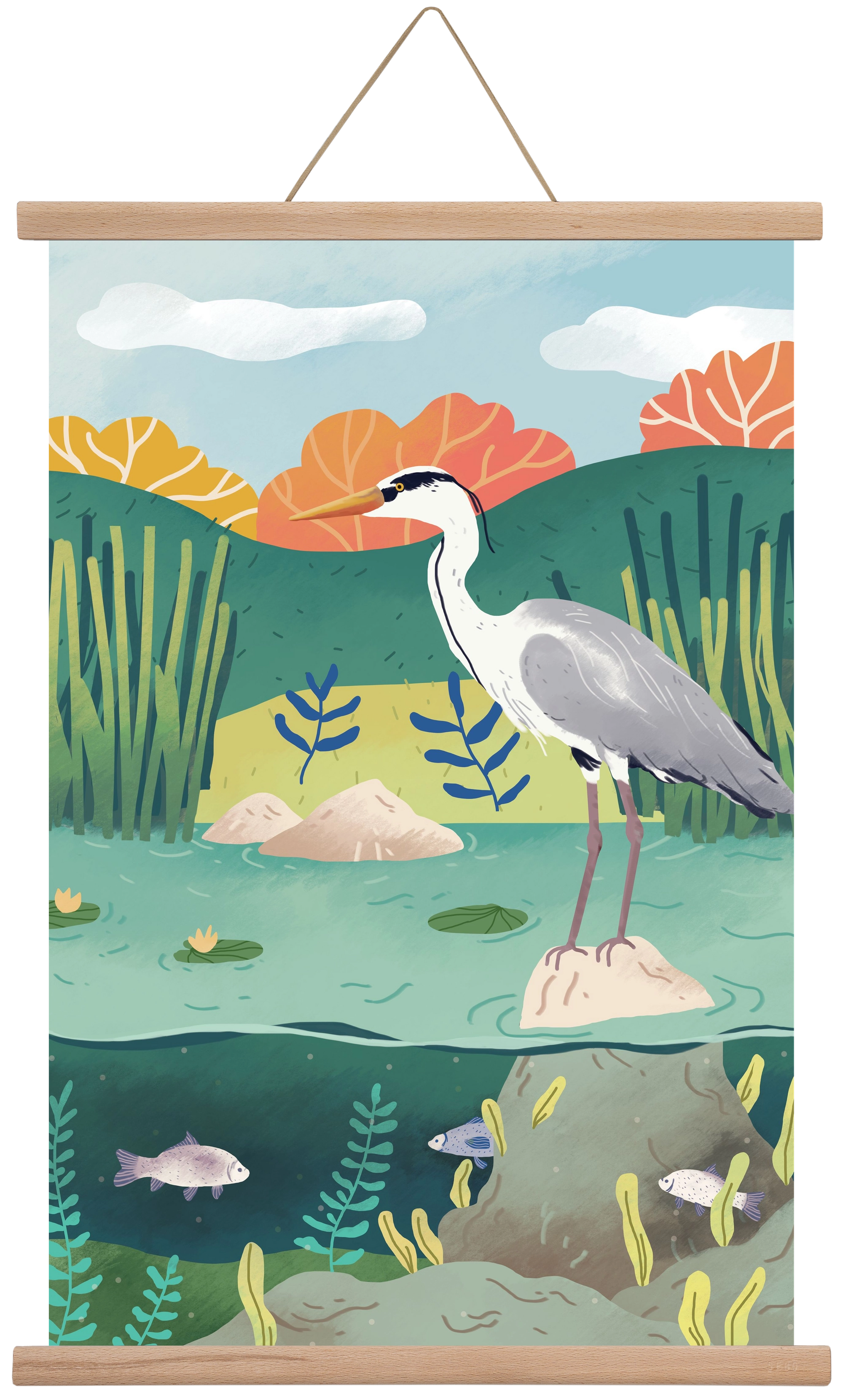 Harmónia, 40x60 cm (40x60 cm), Tölgy akasztó