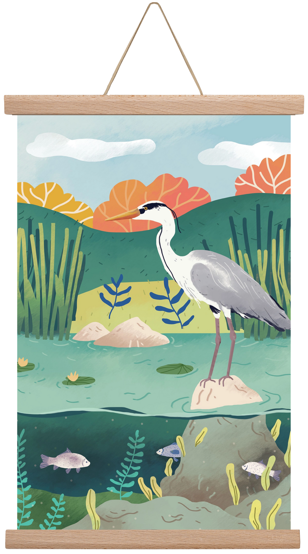 Harmónia, 30x45 cm (30x45 cm), Tölgy akasztó