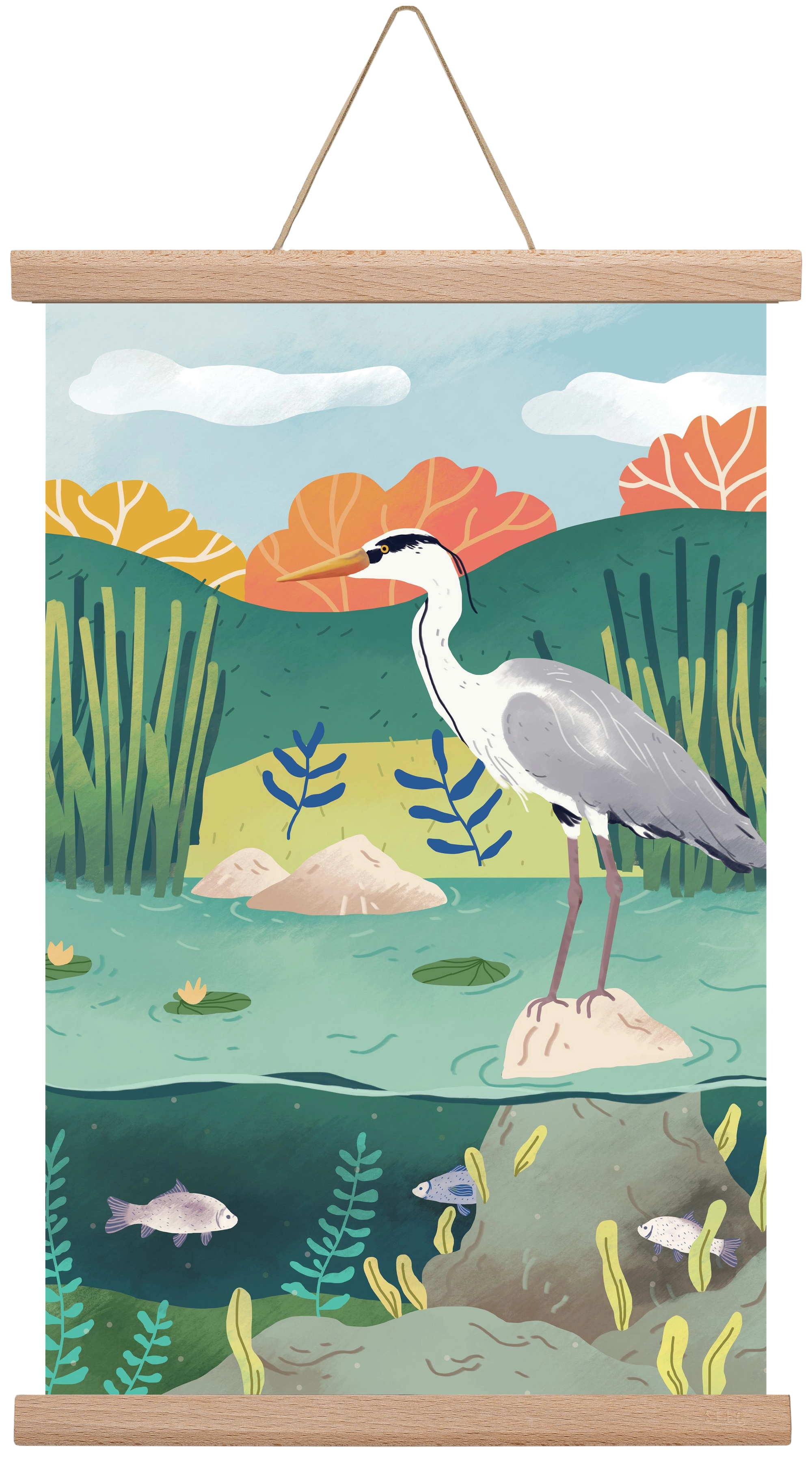 Harmónia, 30x45 cm (30x45 cm), Tölgy akasztó