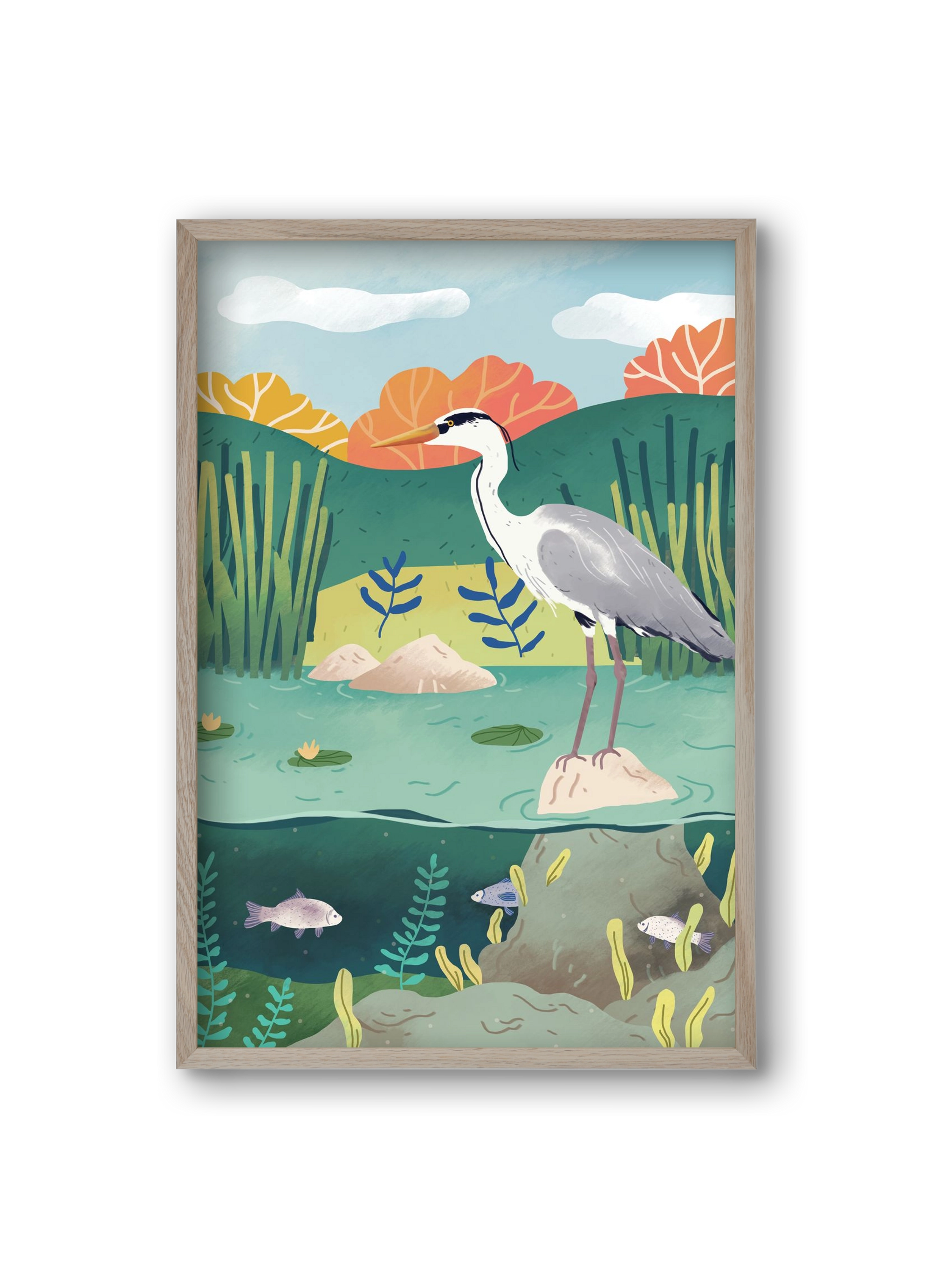 Harmónia, 20x30 cm (20x30 cm), Tölgy keret