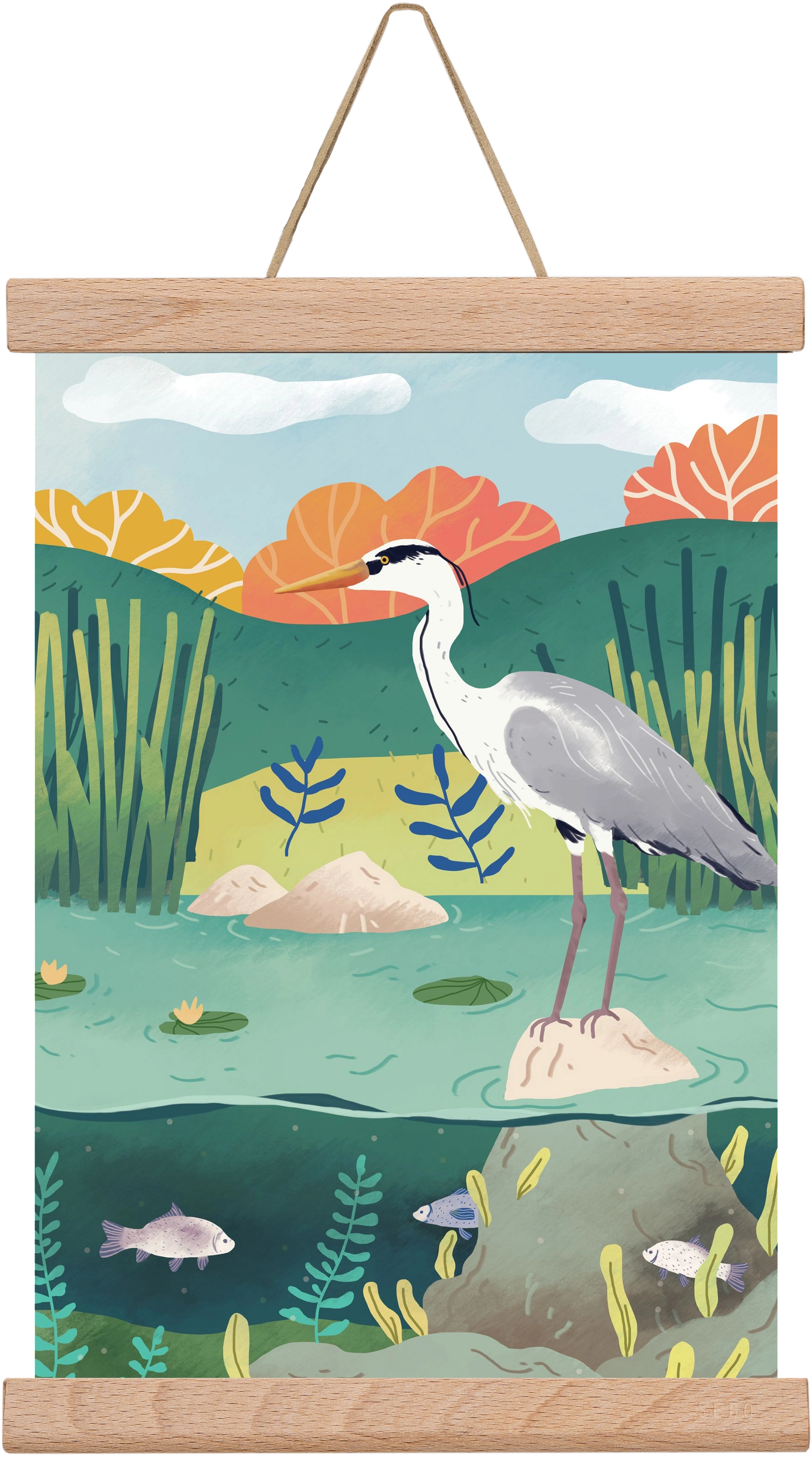 Harmónia, 20x30 cm (20x30 cm), Tölgy akasztó