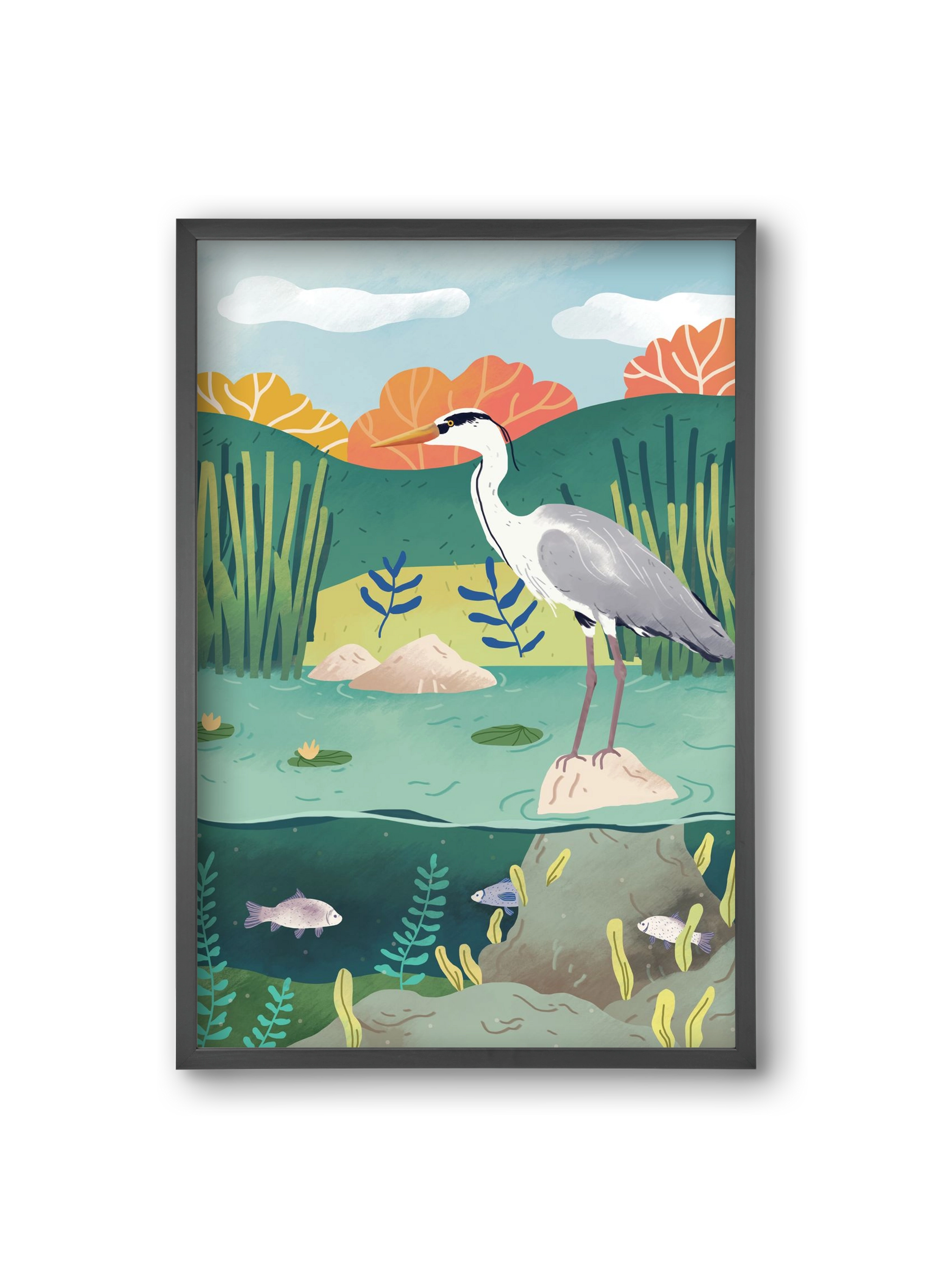 Harmónia, 20x30 cm (20x30 cm), Fekete keret