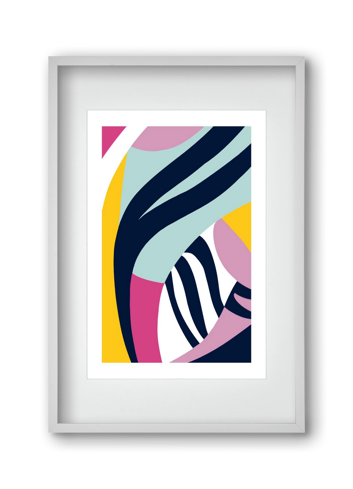 Tropical, 30x45 cm (20x30 cm), Fehér keret, paszpartuval