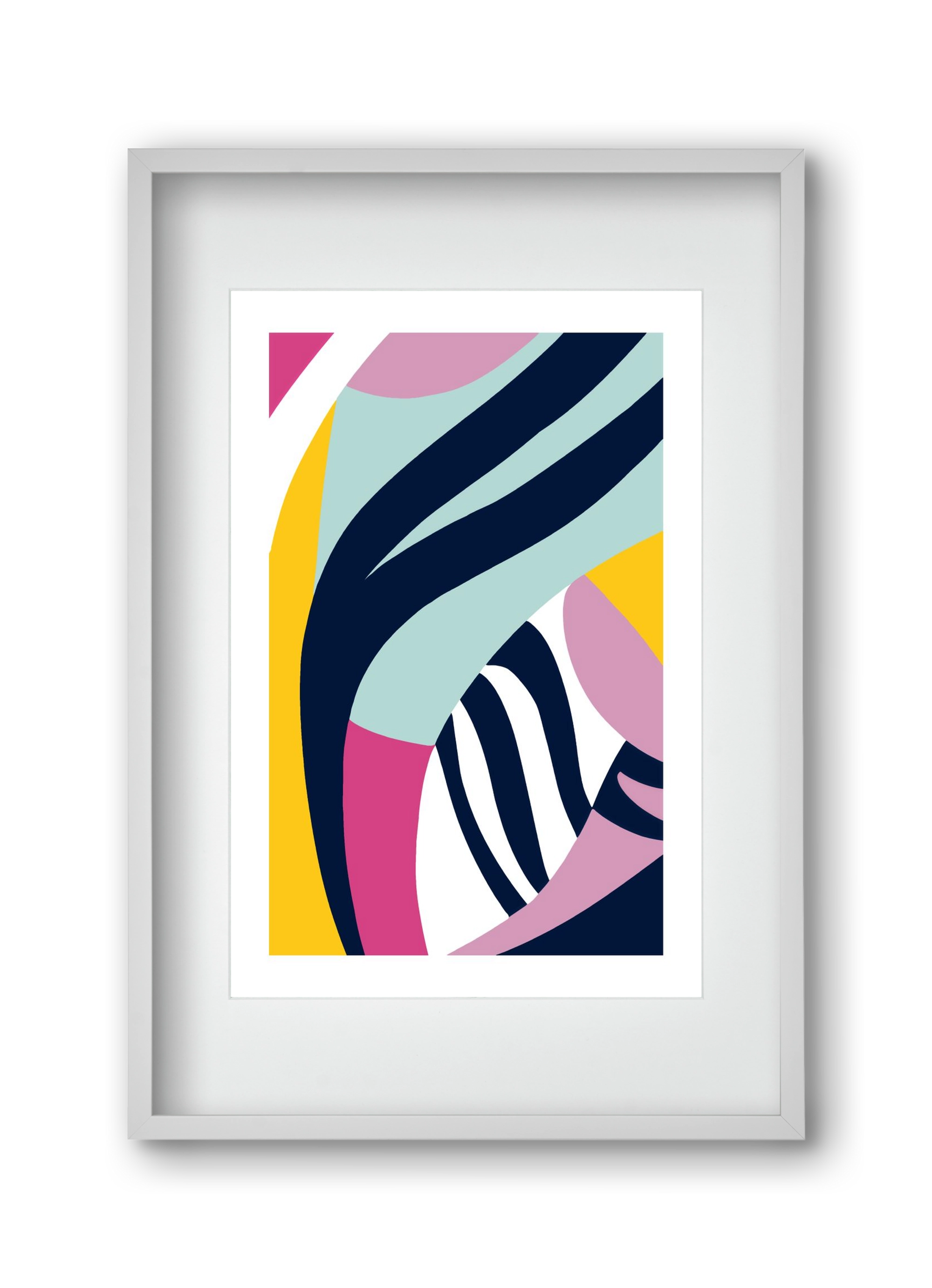 Tropical, 30x45 cm (20x30 cm), Fehér keret, paszpartuval