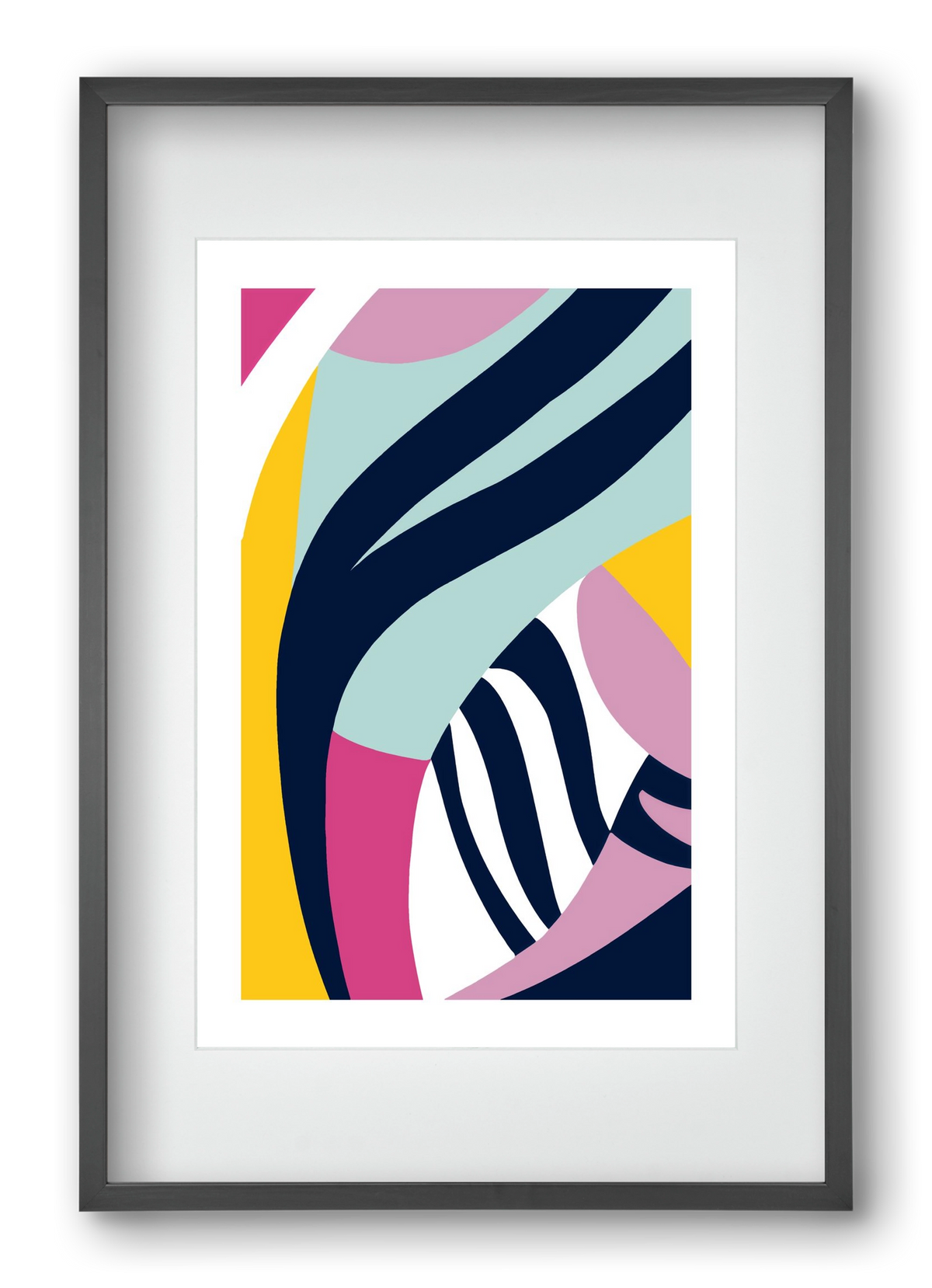 Tropical, 40x60 cm (30x45 cm), Fekete keret, paszpartuval