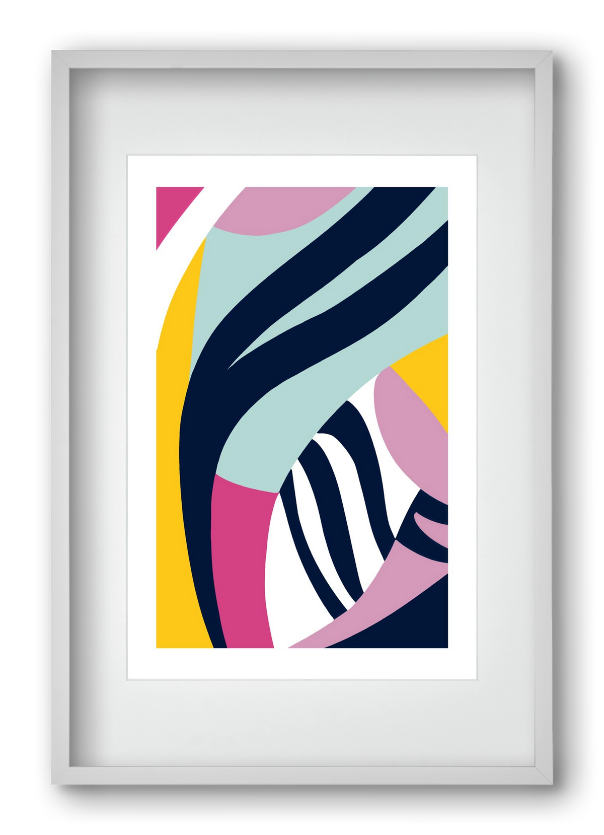 Tropical, 40x60 cm (30x45 cm), Fehér keret, paszpartuval