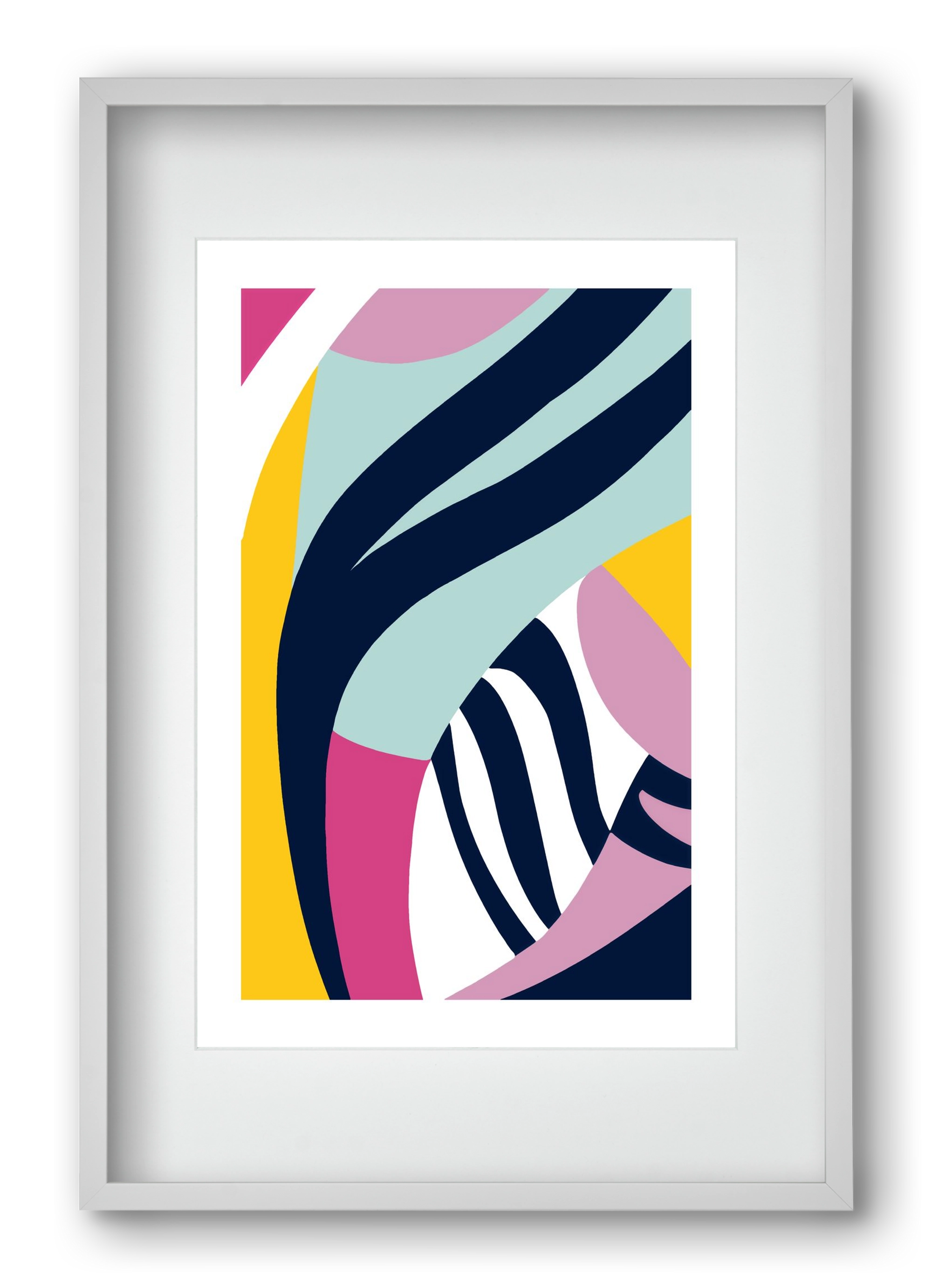 Tropical, 40x60 cm (30x45 cm), Fehér keret, paszpartuval