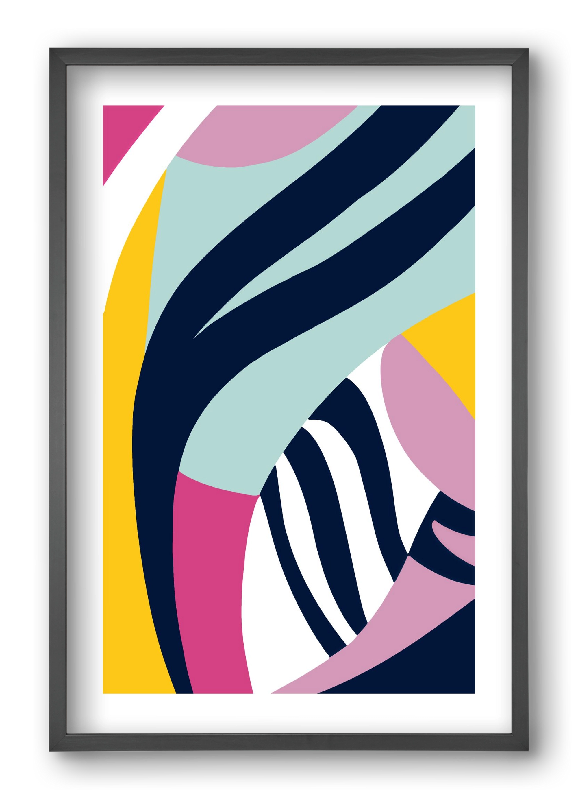 Tropical, 40x60 cm (40x60 cm), Fekete keret