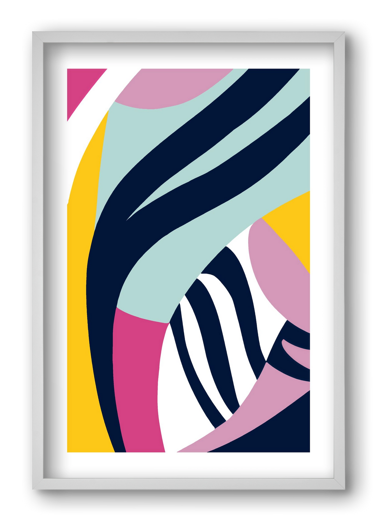 Tropical, 40x60 cm (40x60 cm), Fehér keret