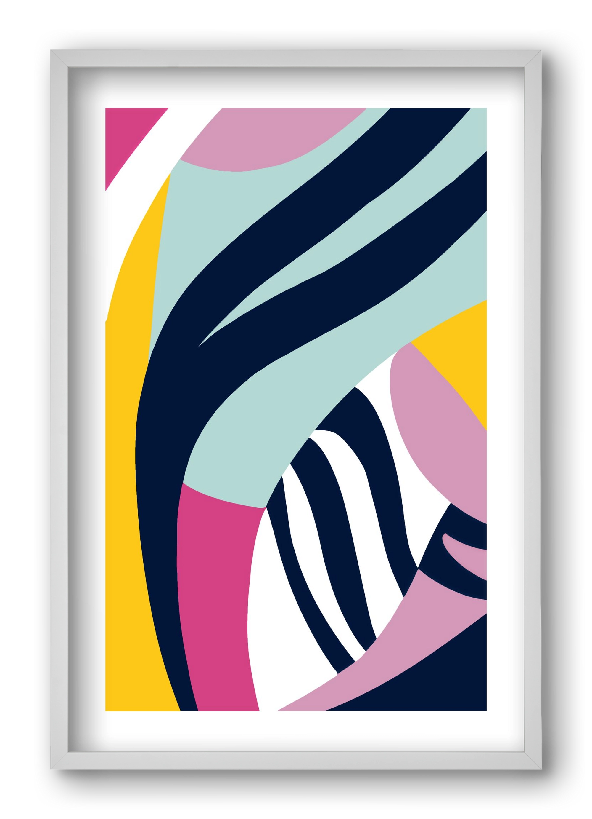 Tropical, 40x60 cm (40x60 cm), Fehér keret