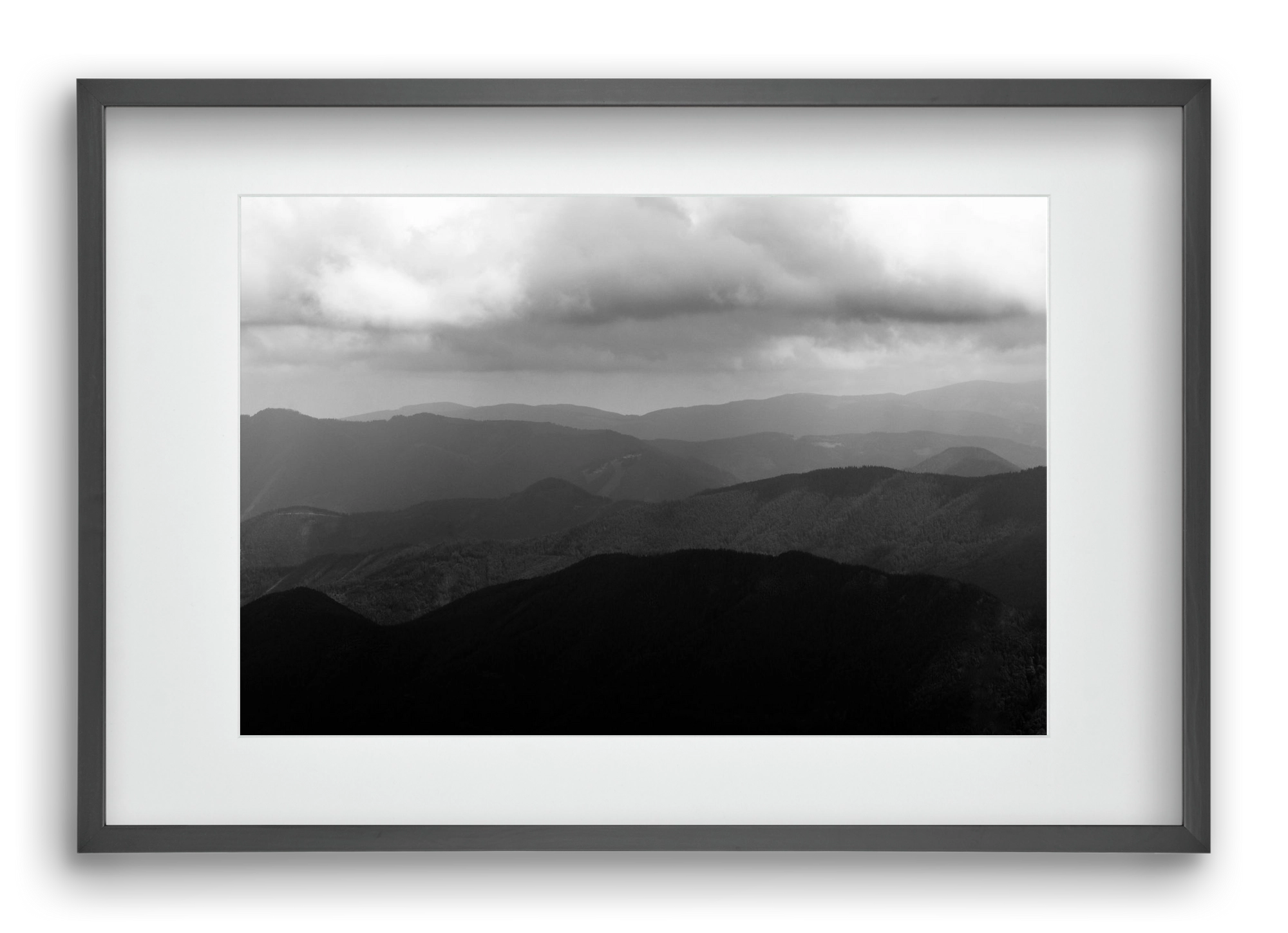 over layers, 60x40 cm (45x30 cm), Fekete keret, paszpartuval