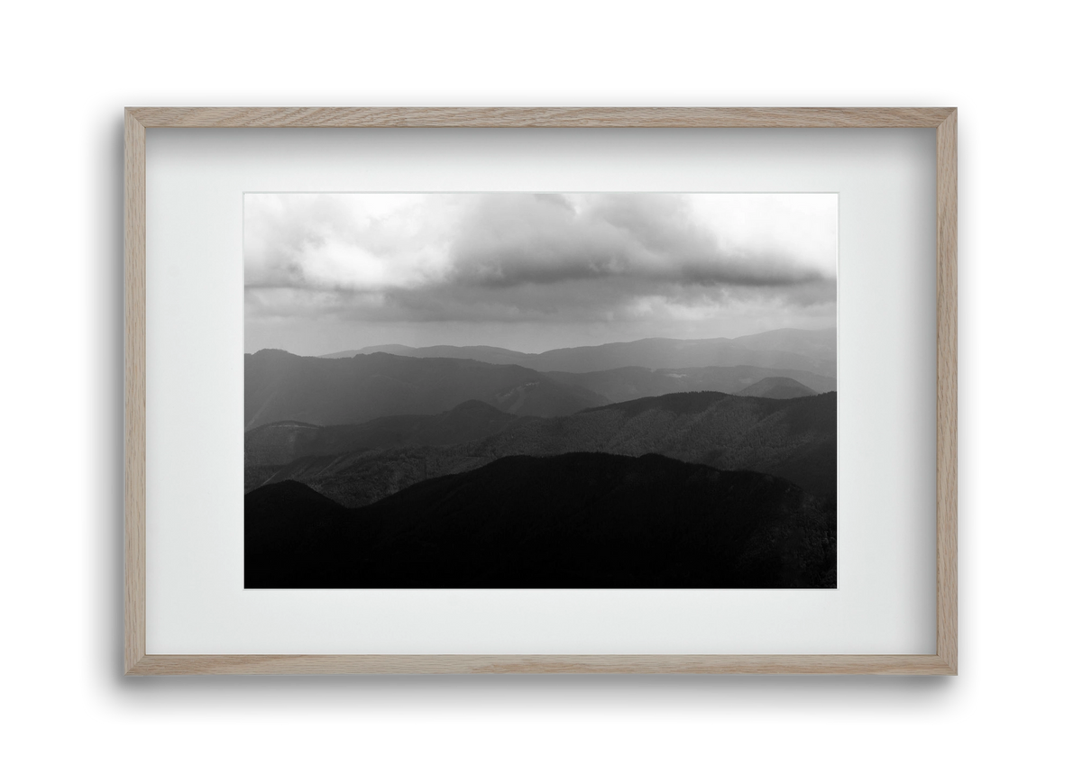 over layers, 45x30 cm (30x20 cm), Tölgy keret, paszpartuval