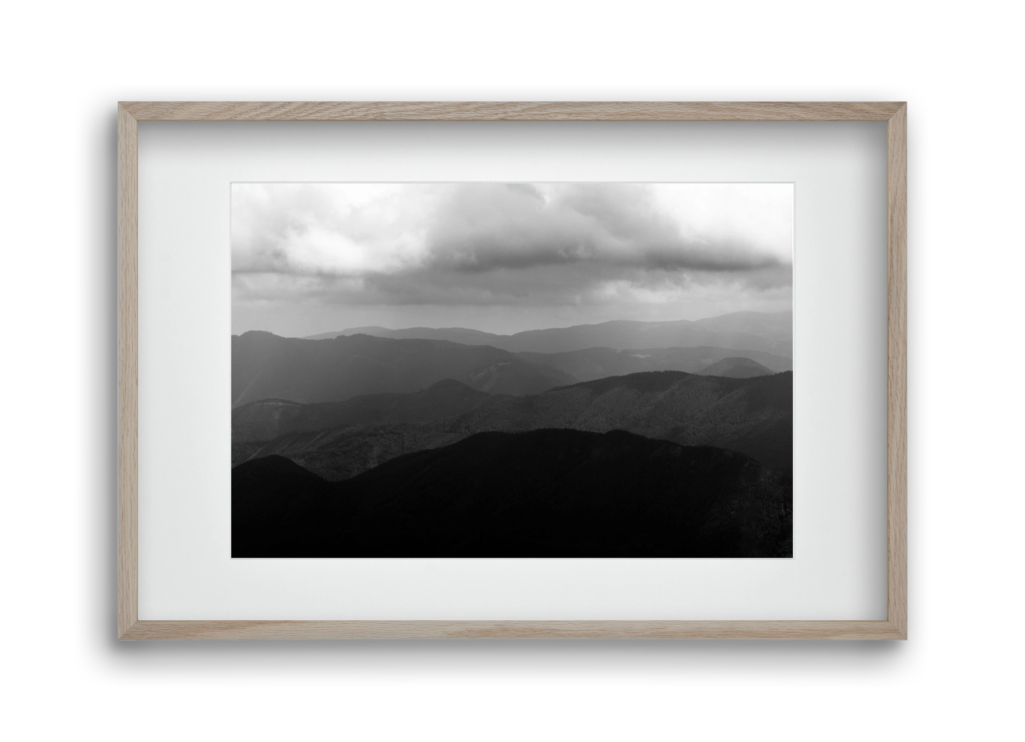 over layers, 45x30 cm (30x20 cm), Tölgy keret, paszpartuval