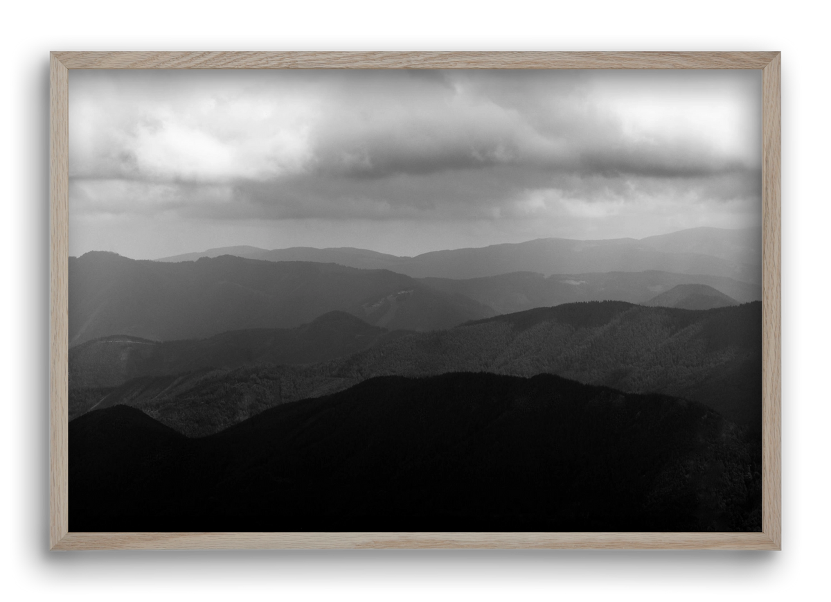 over layers, 60x40 cm (60x40 cm), Tölgy keret