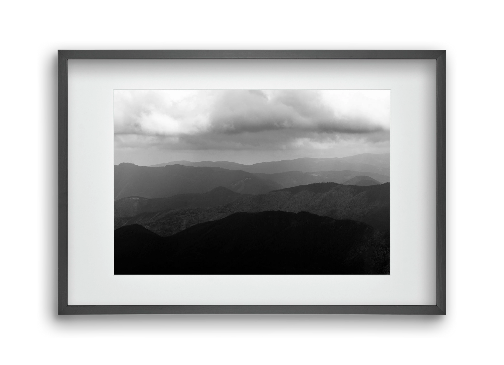 over layers, 45x30 cm (30x20 cm), Fekete keret, paszpartuval