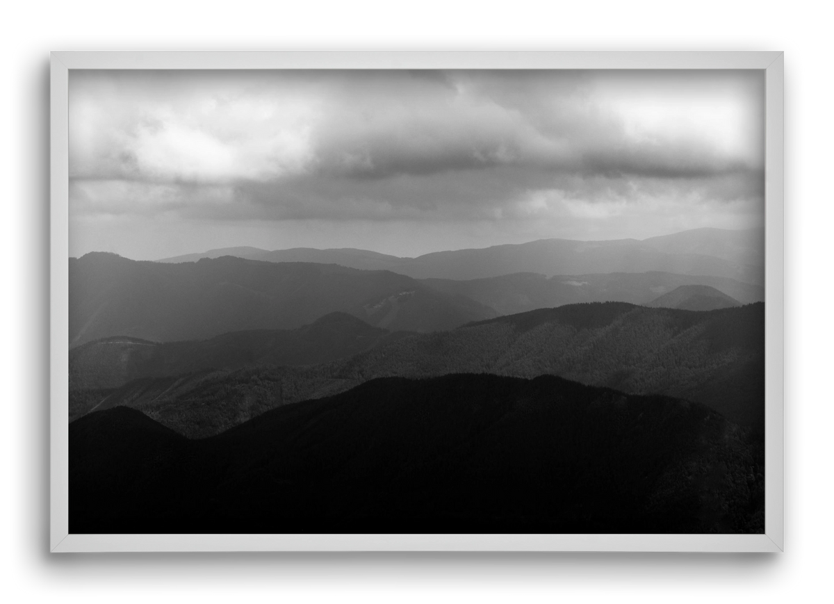 over layers, 60x40 cm (60x40 cm), Fehér keret