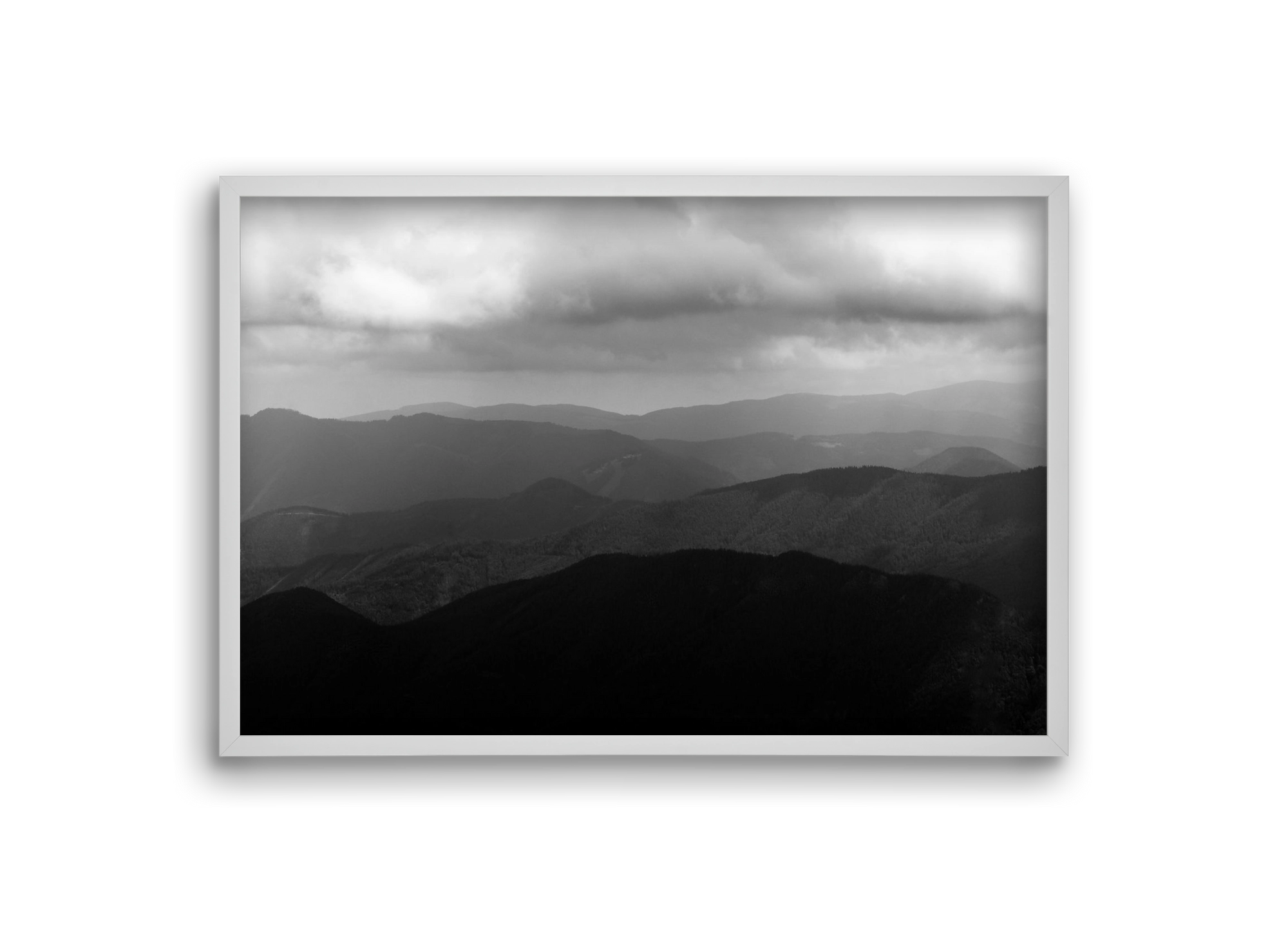 over layers, 30x20 cm (30x20 cm), Fehér keret