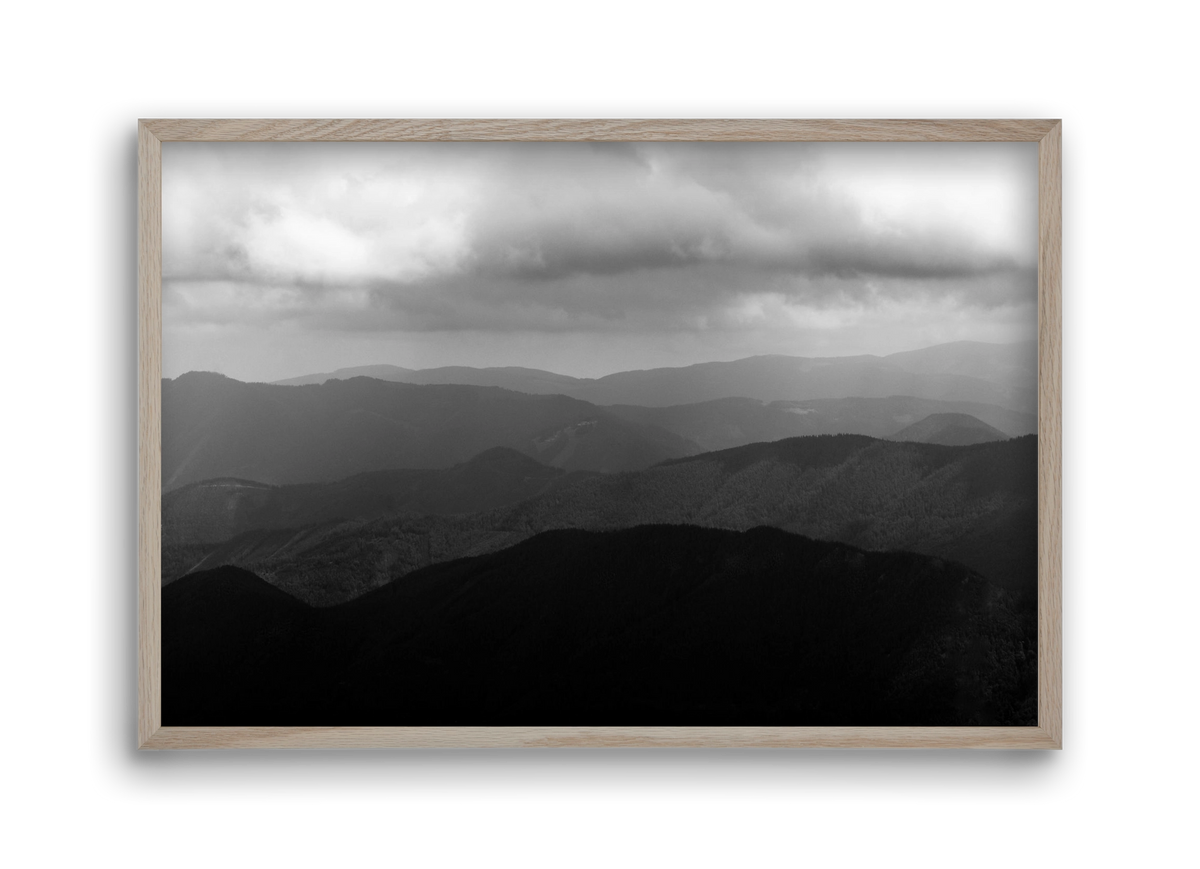 over layers, 45x30 cm (45x30 cm), Tölgy keret