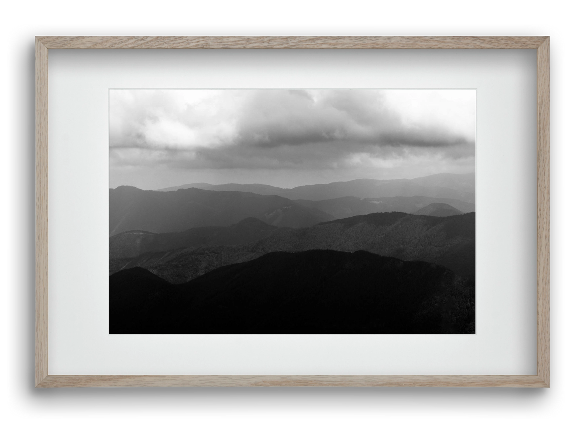 over layers, 60x40 cm (45x30 cm), Tölgy keret, paszpartuval