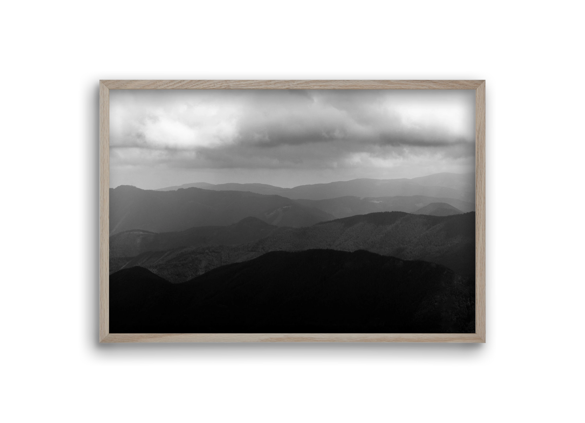 over layers, 30x20 cm (30x20 cm), Tölgy keret