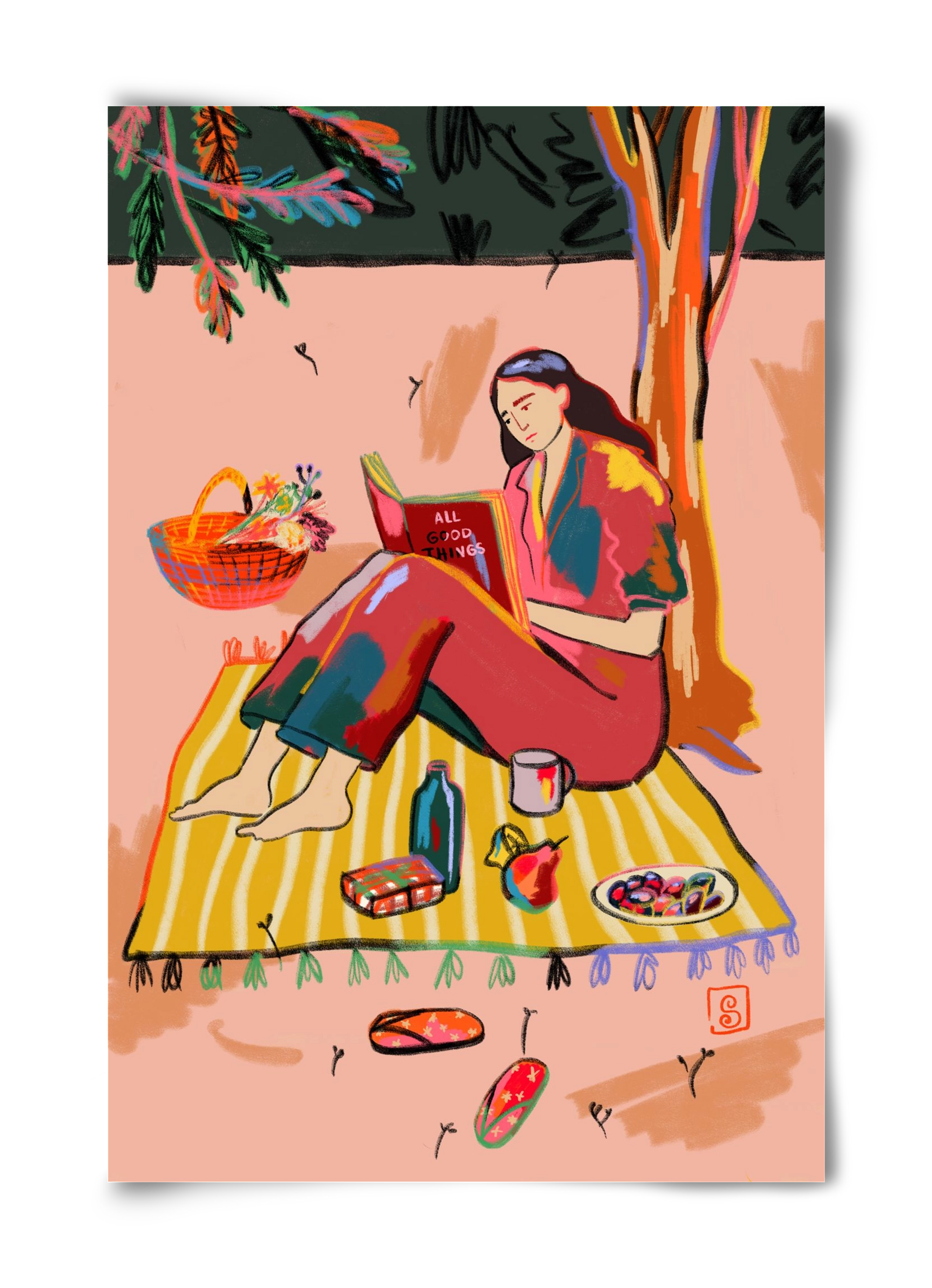 AUTUMN PICNIC, 40x60 cm, Keret nélkül