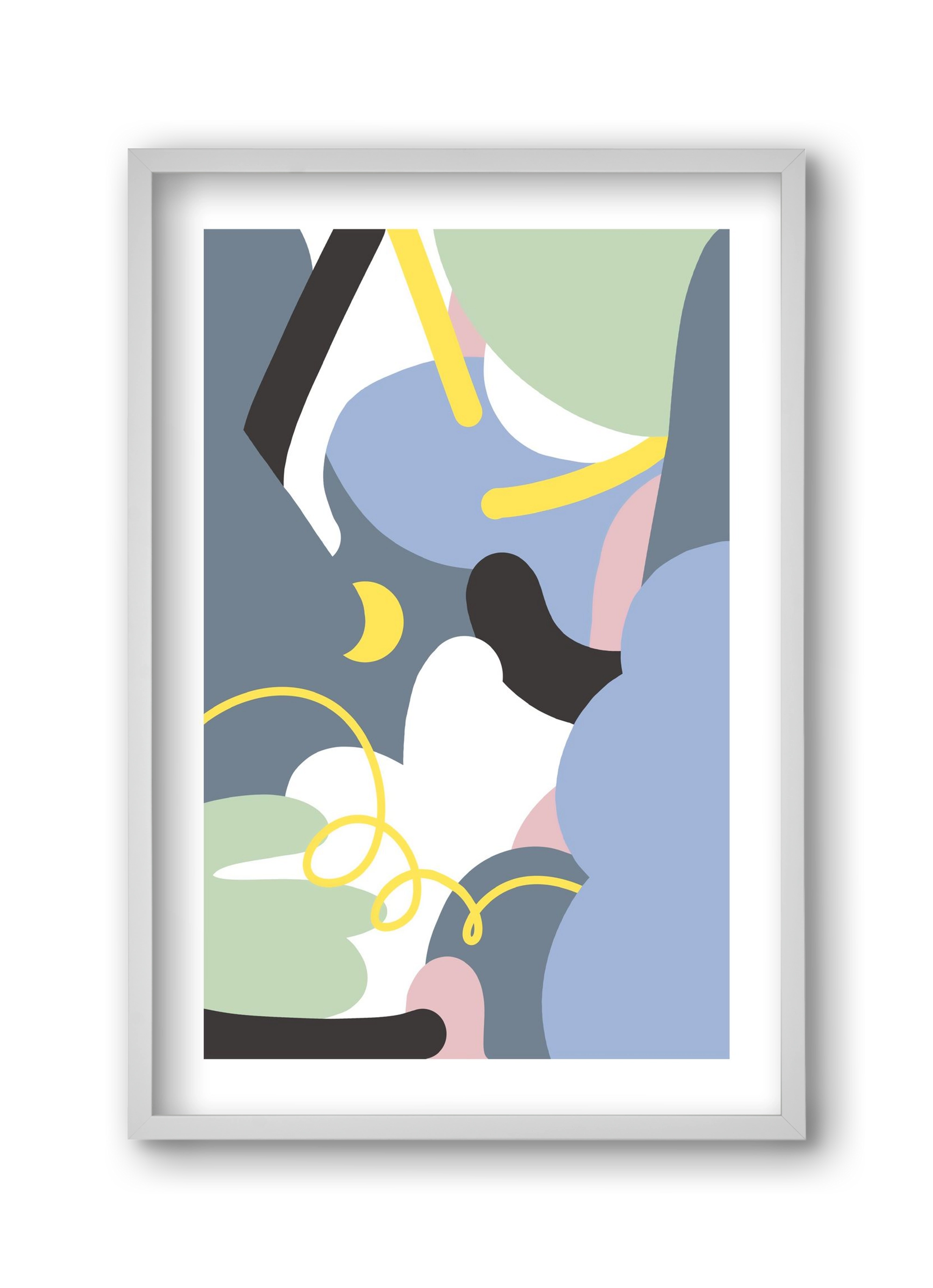 Moonlight, 30x45 cm (30x45 cm), Fehér keret