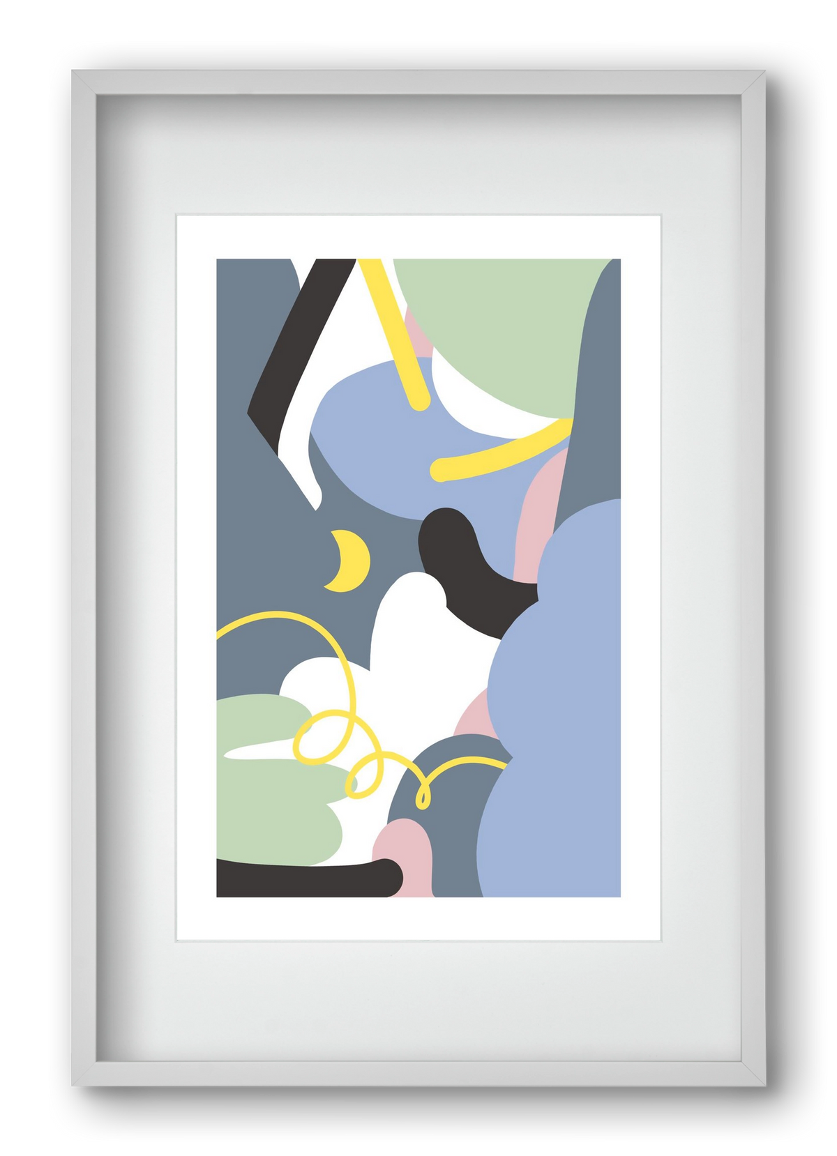 Moonlight, 40x60 cm (30x45 cm), Fehér keret, paszpartuval