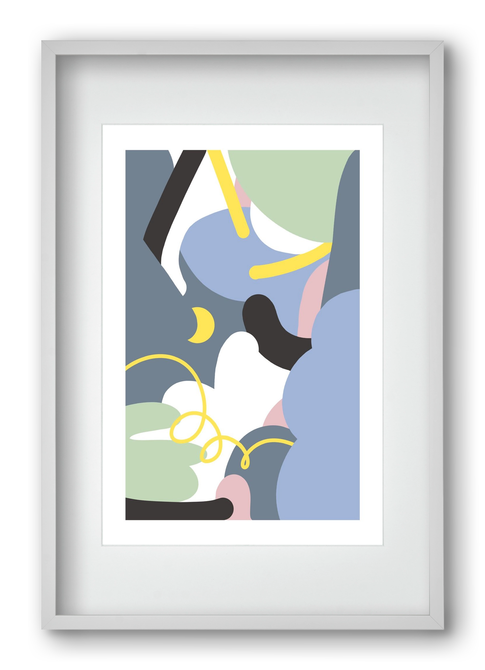 Moonlight, 40x60 cm (30x45 cm), Fehér keret, paszpartuval