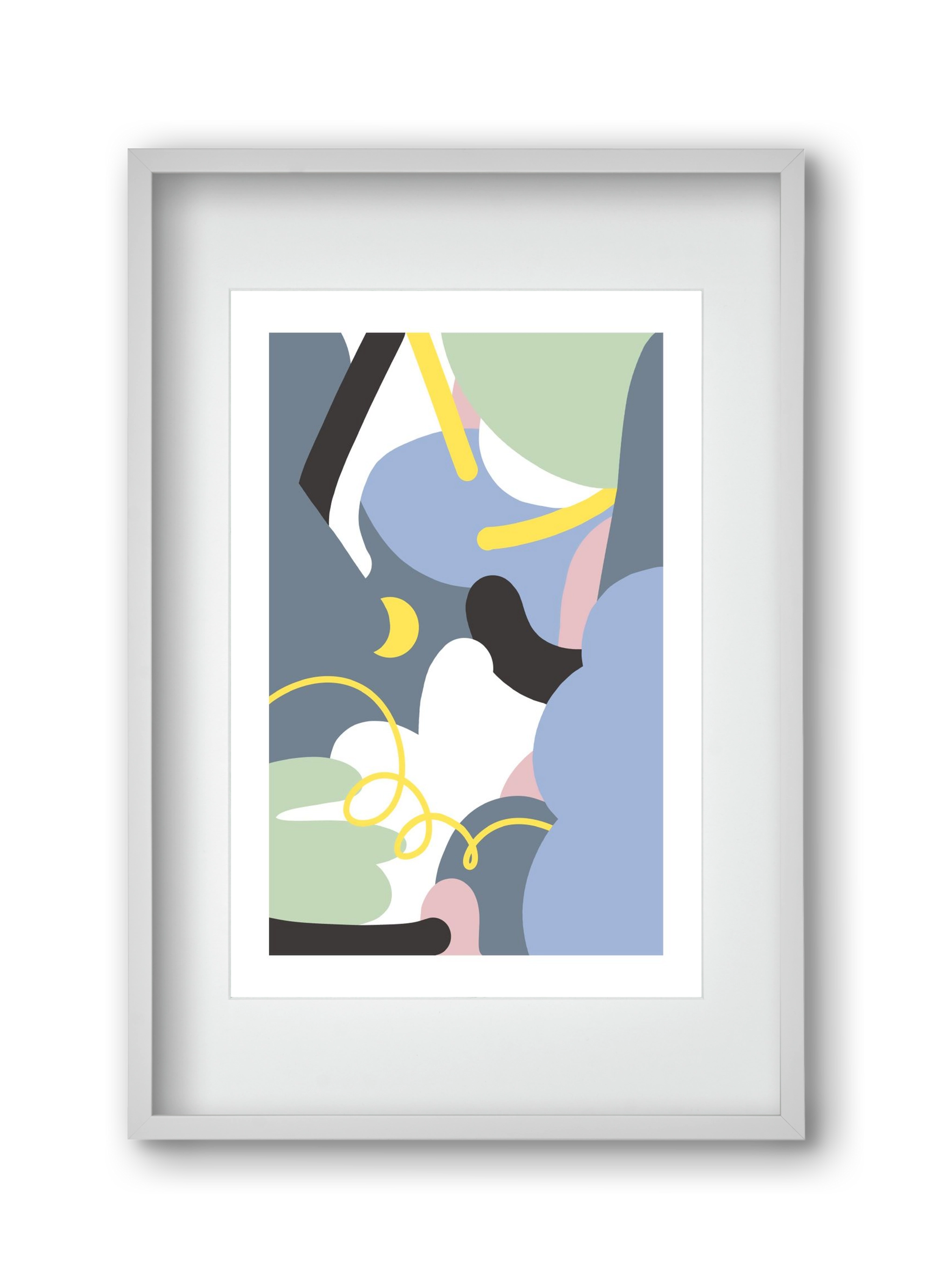 Moonlight, 30x45 cm (20x30 cm), Fehér keret, paszpartuval