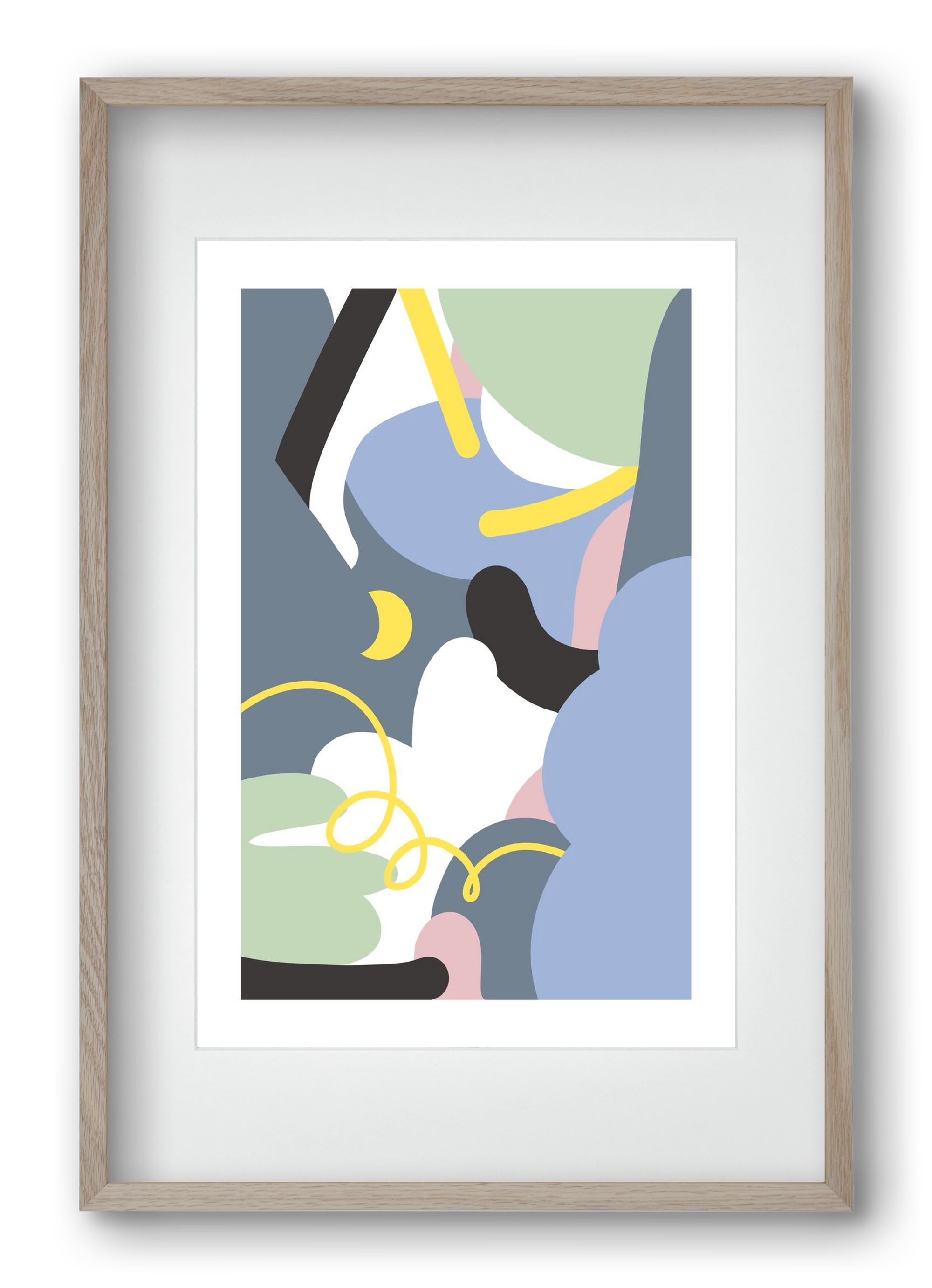 Moonlight, 40x60 cm (30x45 cm), Tölgy keret, paszpartuval