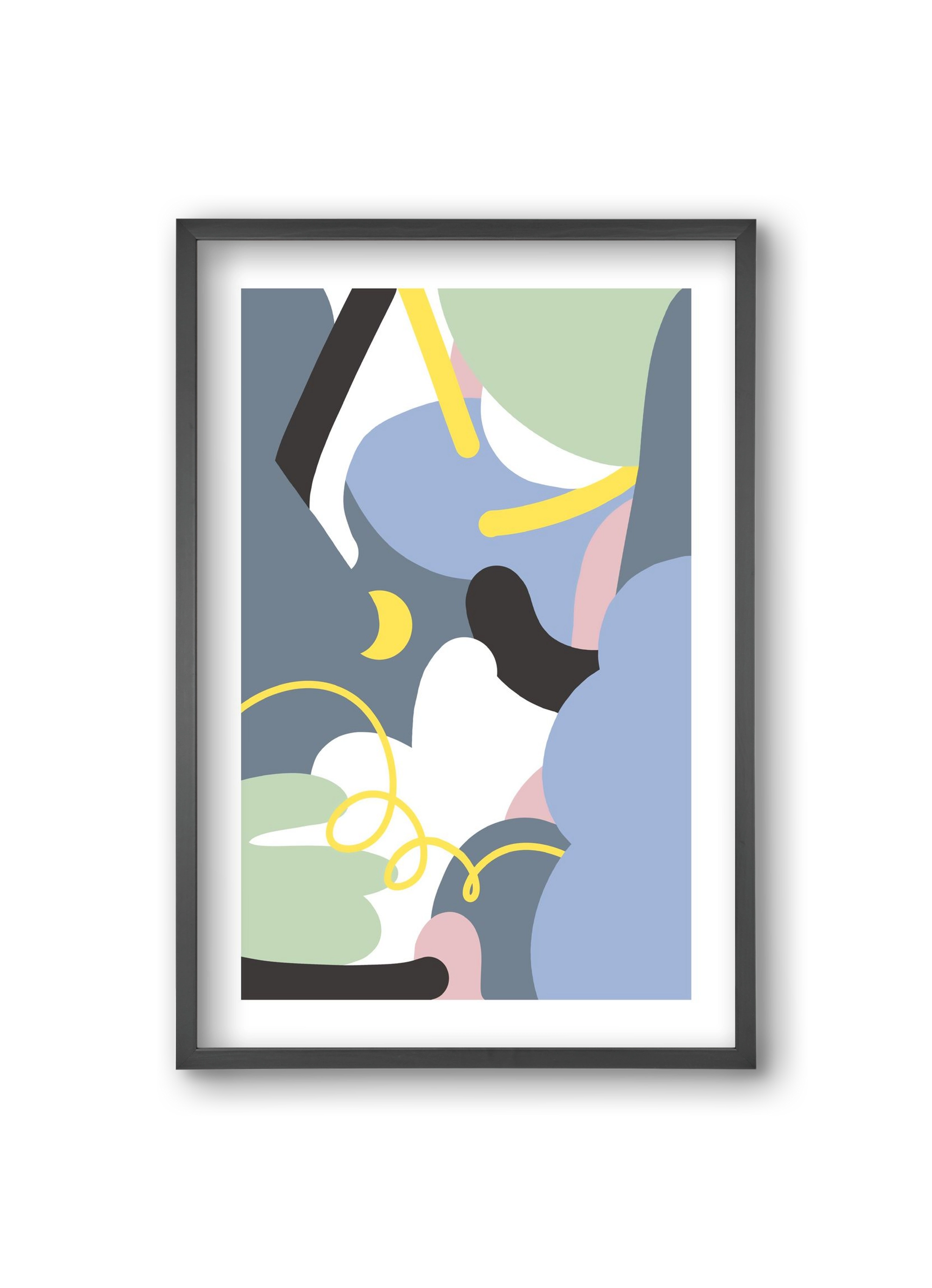 Moonlight, 20x30 cm (20x30 cm), Fekete keret