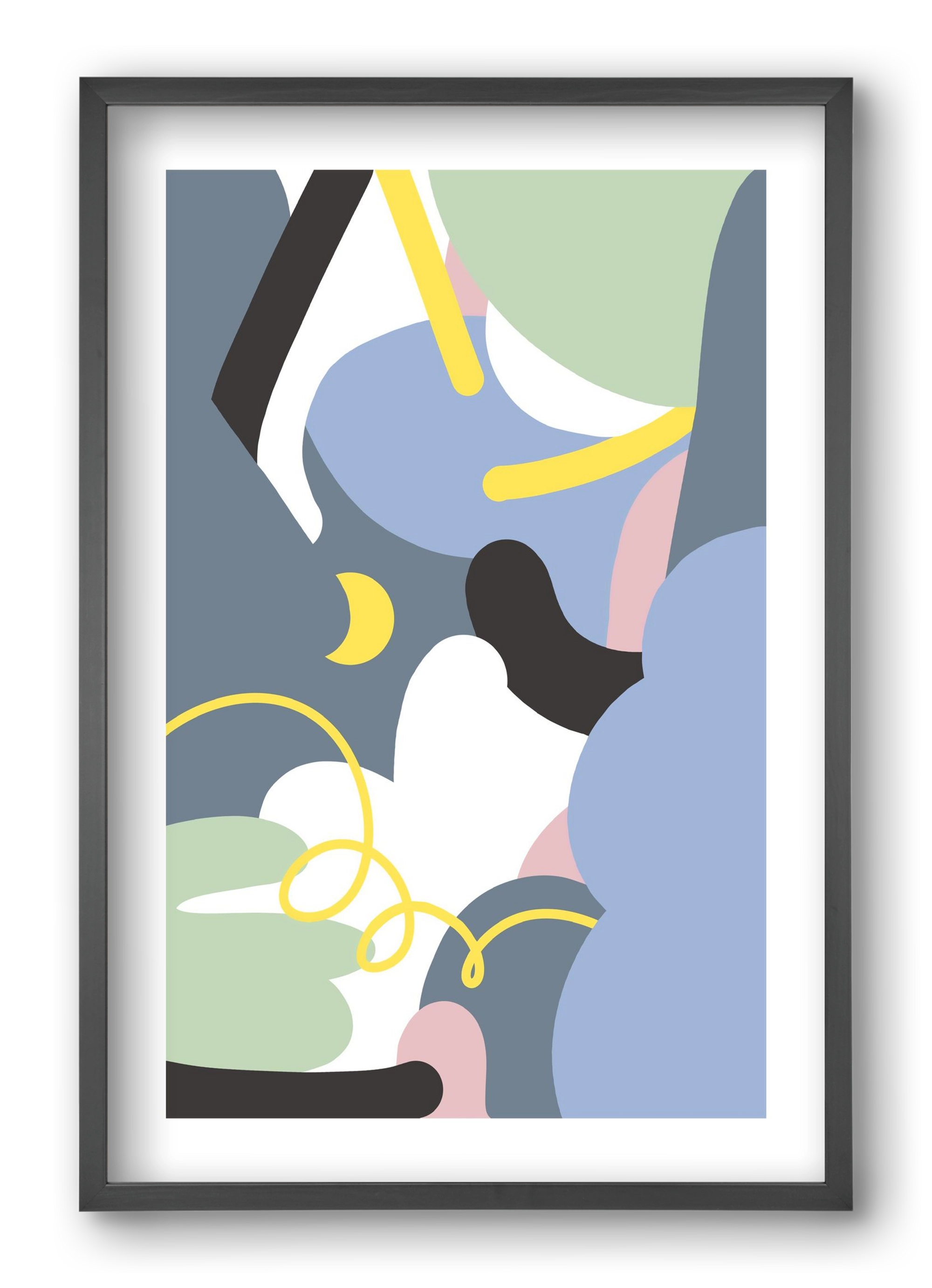 Moonlight, 40x60 cm (40x60 cm), Fekete keret