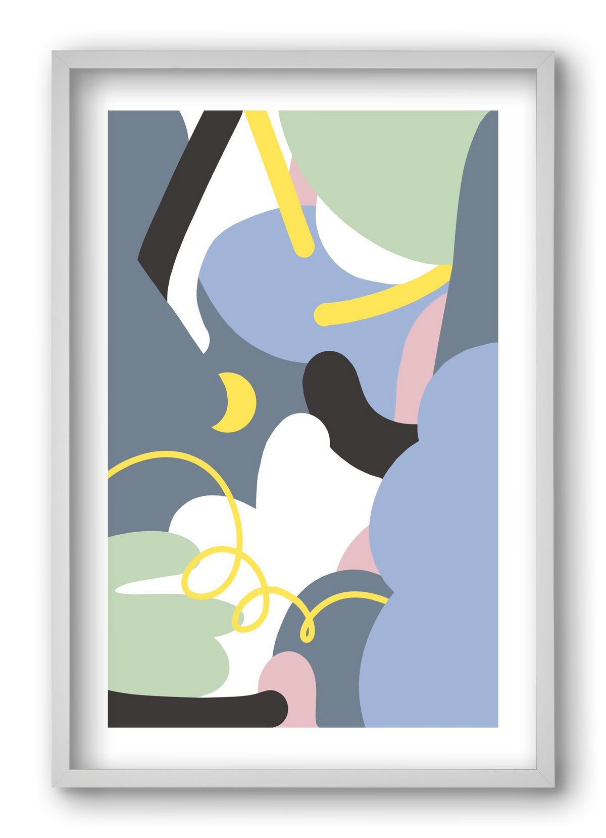 Moonlight, 40x60 cm (40x60 cm), Fehér keret