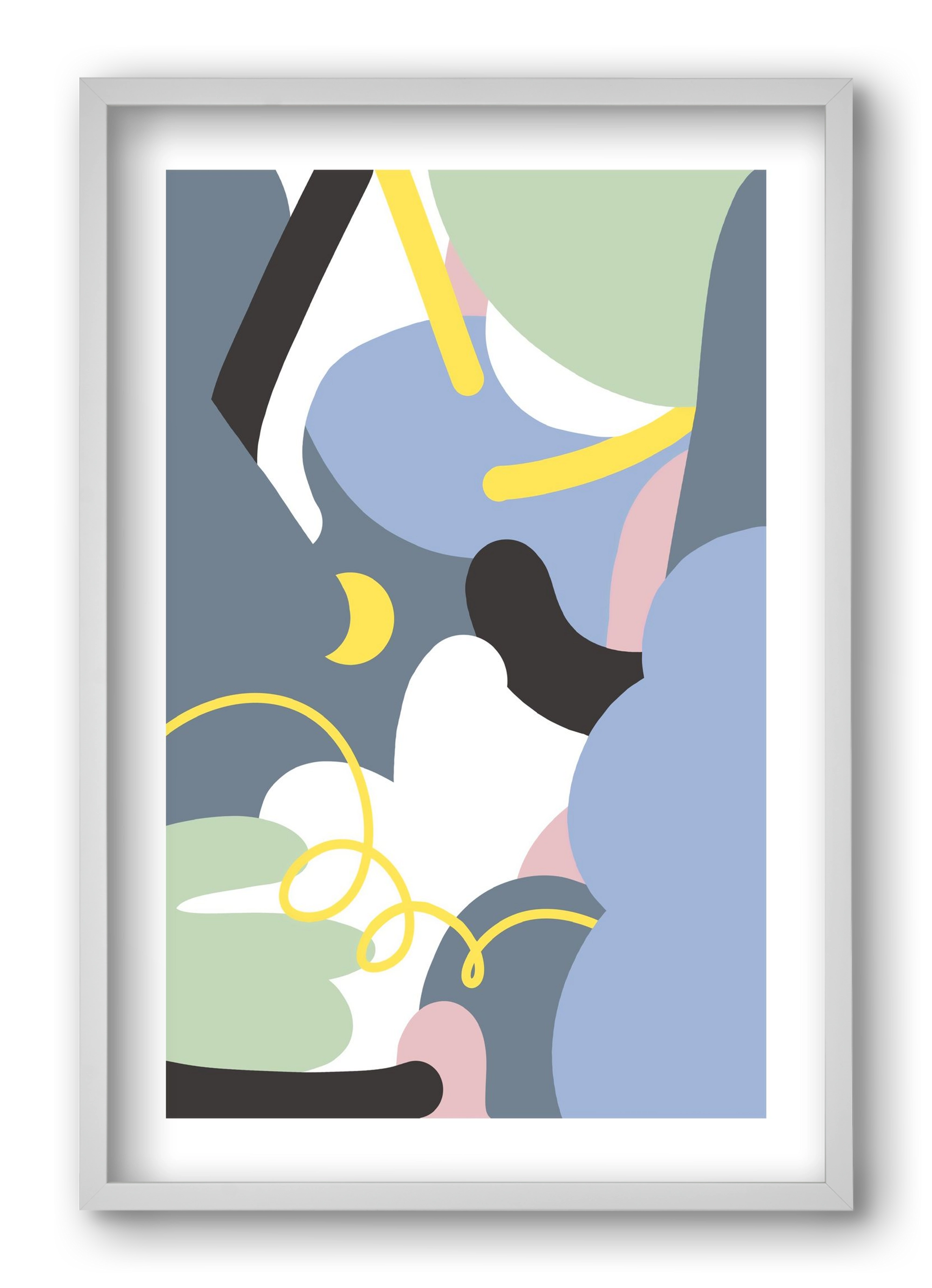 Moonlight, 40x60 cm (40x60 cm), Fehér keret