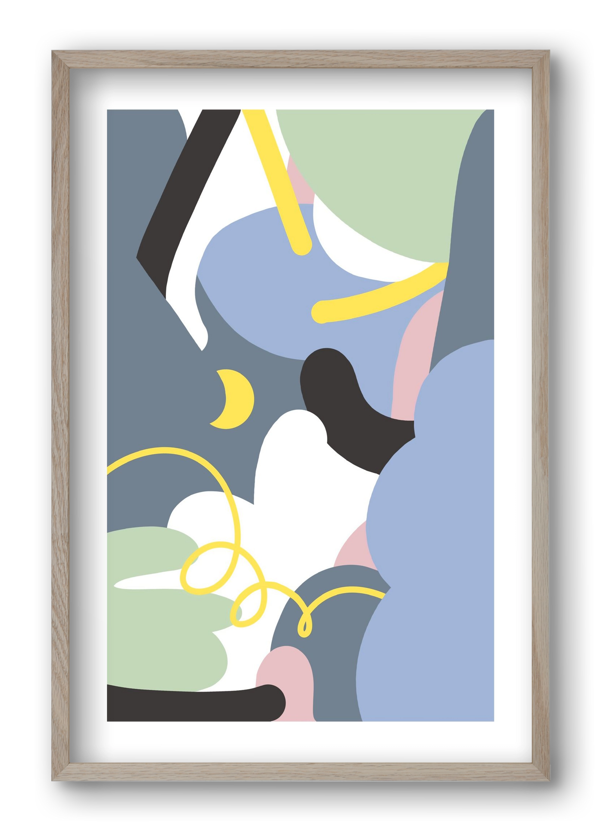 Moonlight, 40x60 cm (40x60 cm), Tölgy keret