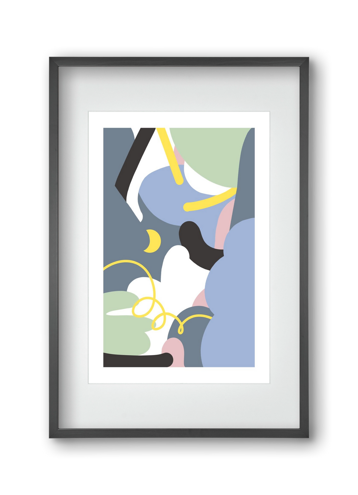 Moonlight, 30x45 cm (20x30 cm), Fekete keret, paszpartuval