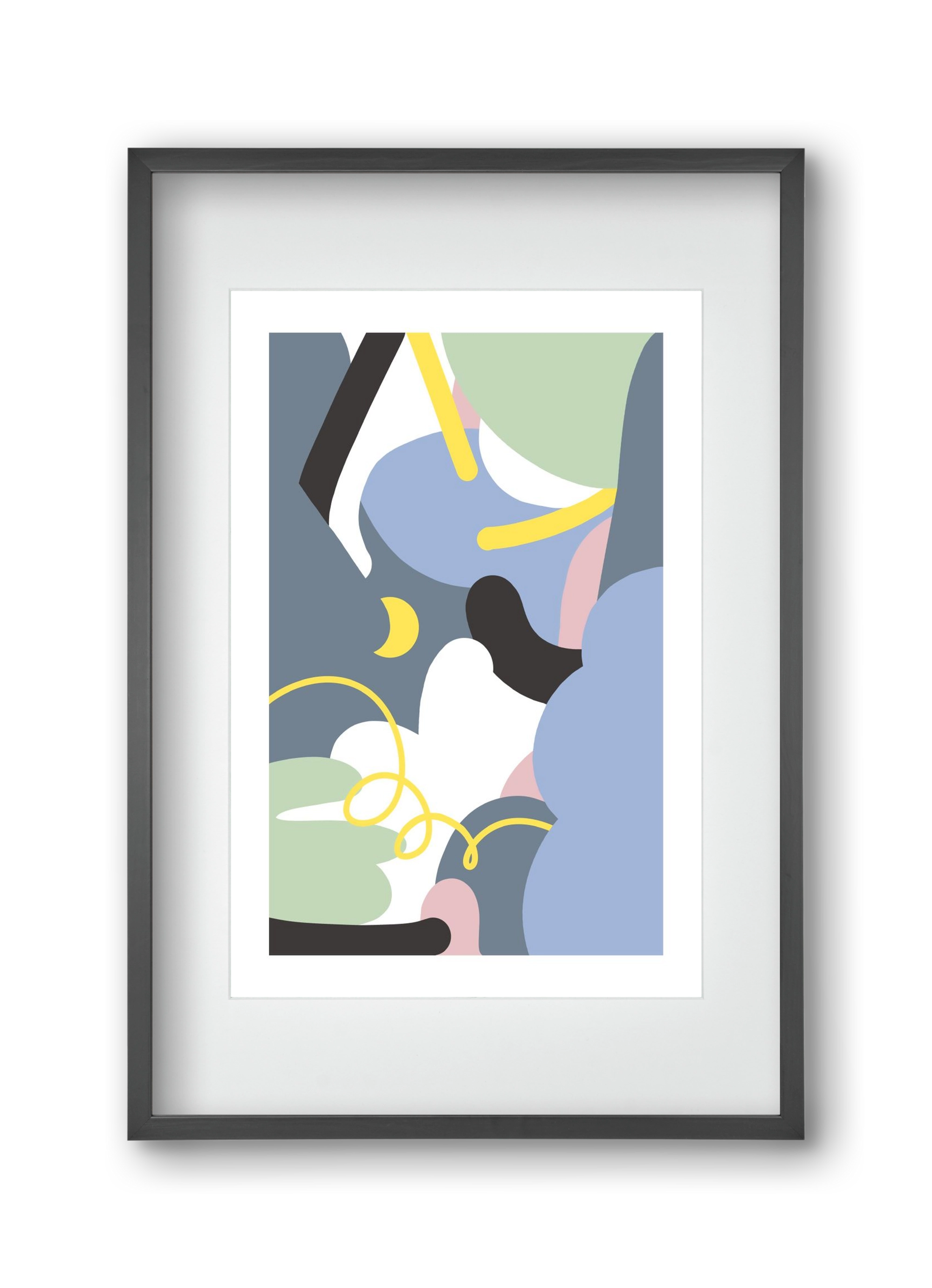 Moonlight, 30x45 cm (20x30 cm), Fekete keret, paszpartuval