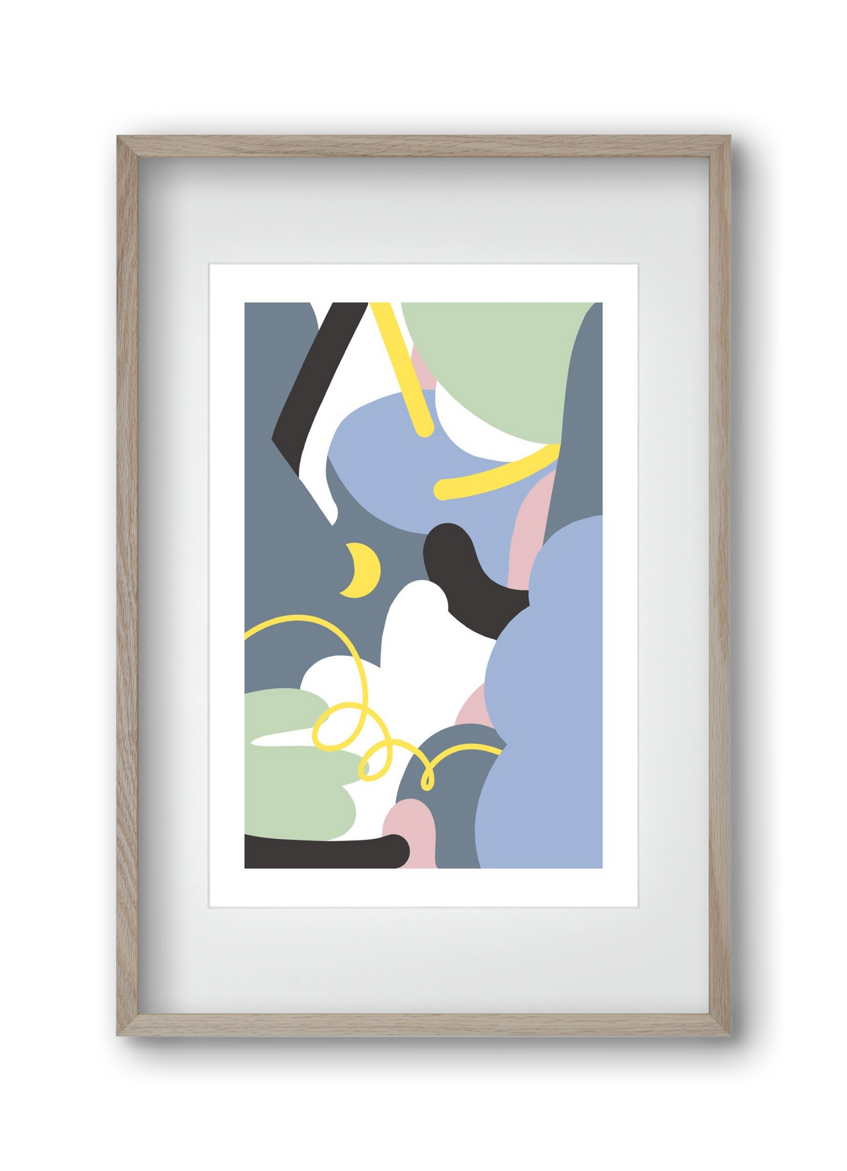 Moonlight, 30x45 cm (20x30 cm), Tölgy keret, paszpartuval