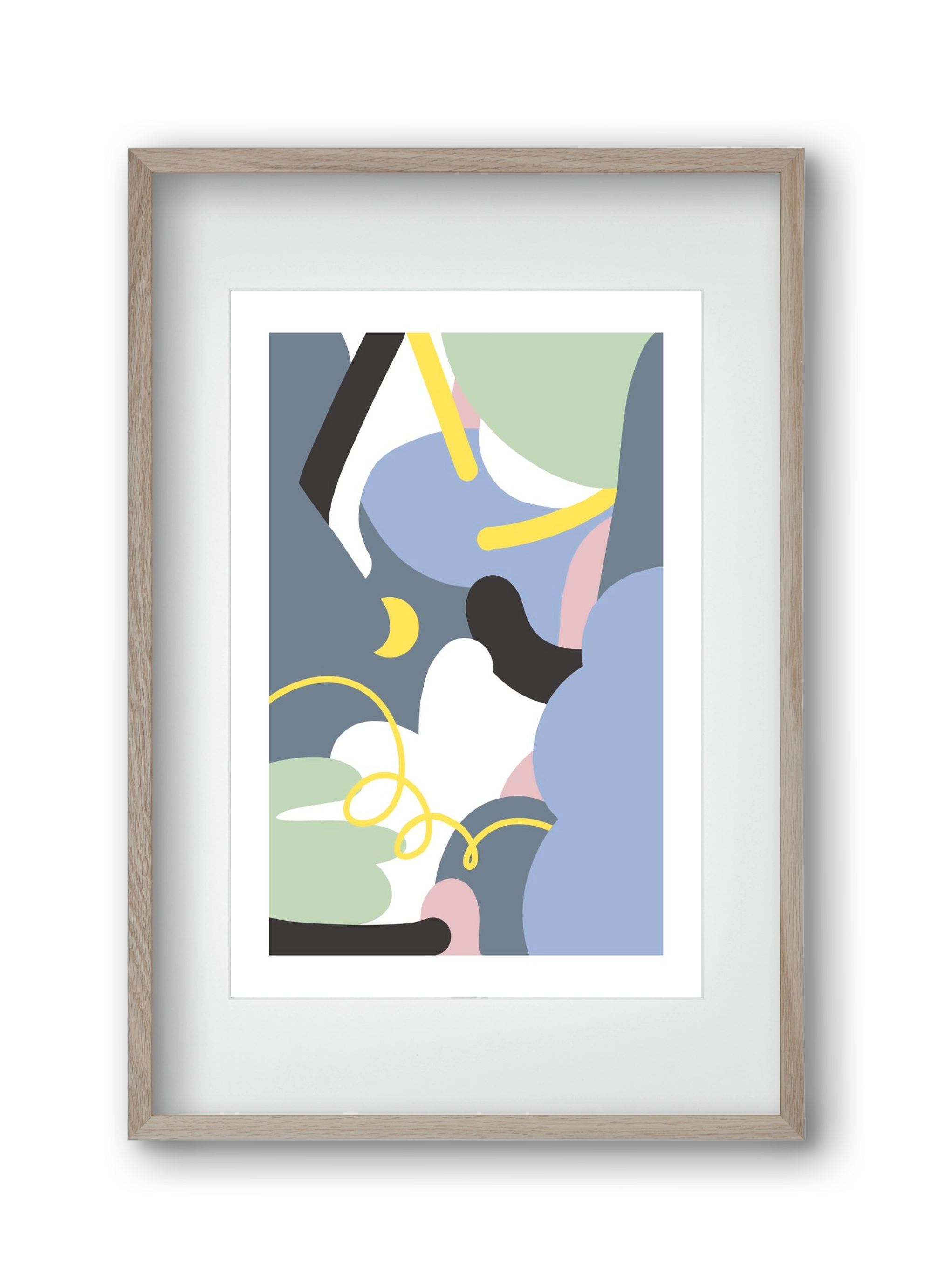 Moonlight, 30x45 cm (20x30 cm), Tölgy keret, paszpartuval