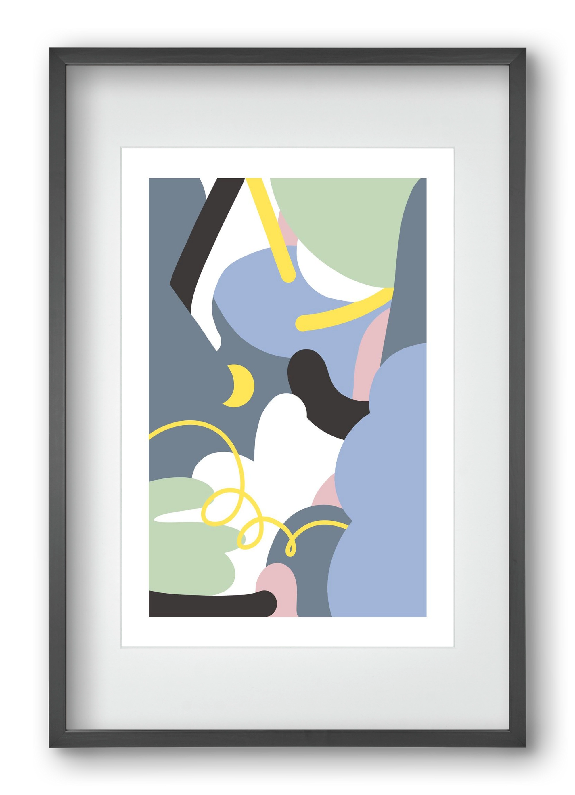 Moonlight, 40x60 cm (30x45 cm), Fekete keret, paszpartuval