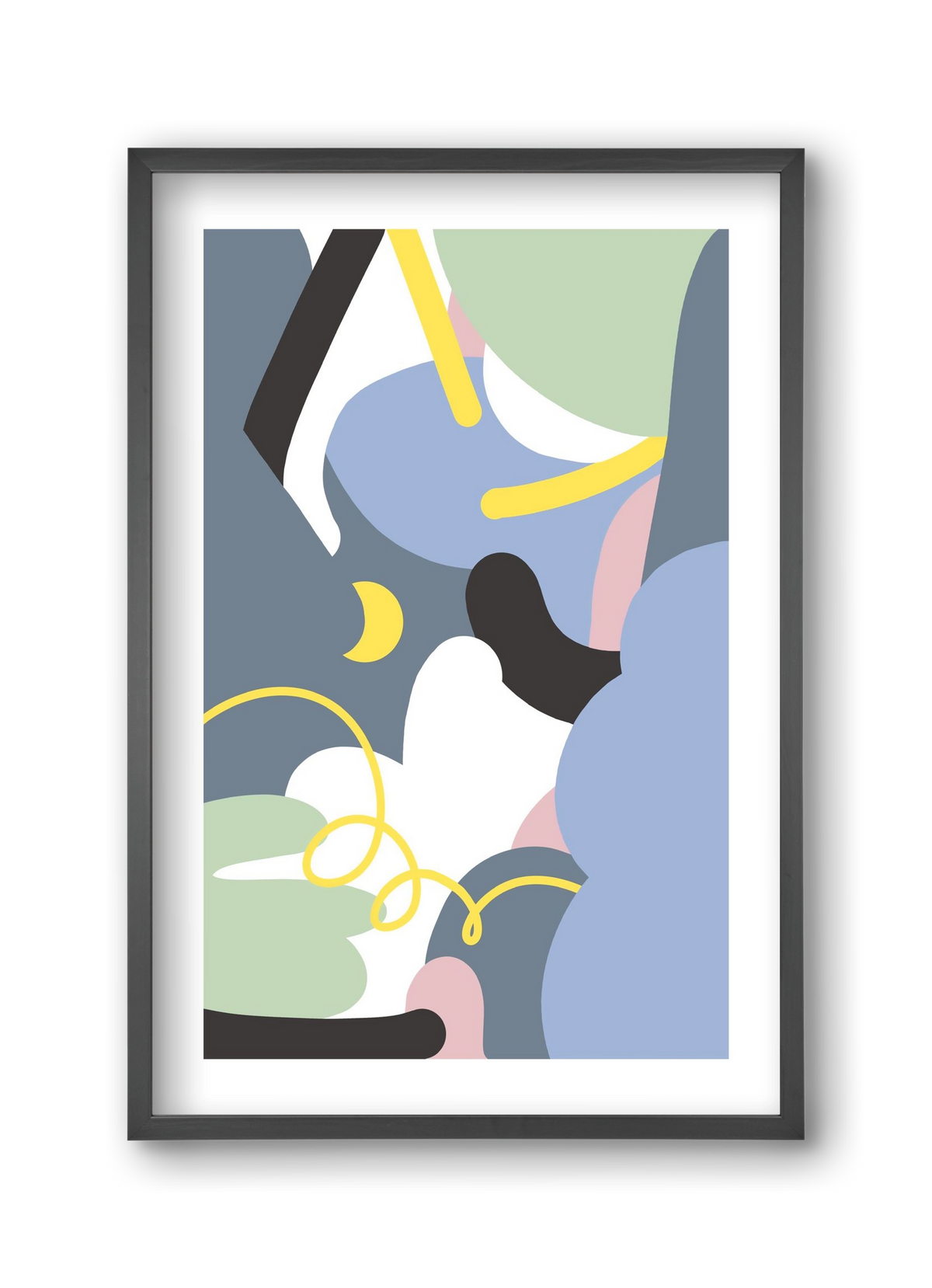 Moonlight, 30x45 cm (30x45 cm), Fekete keret